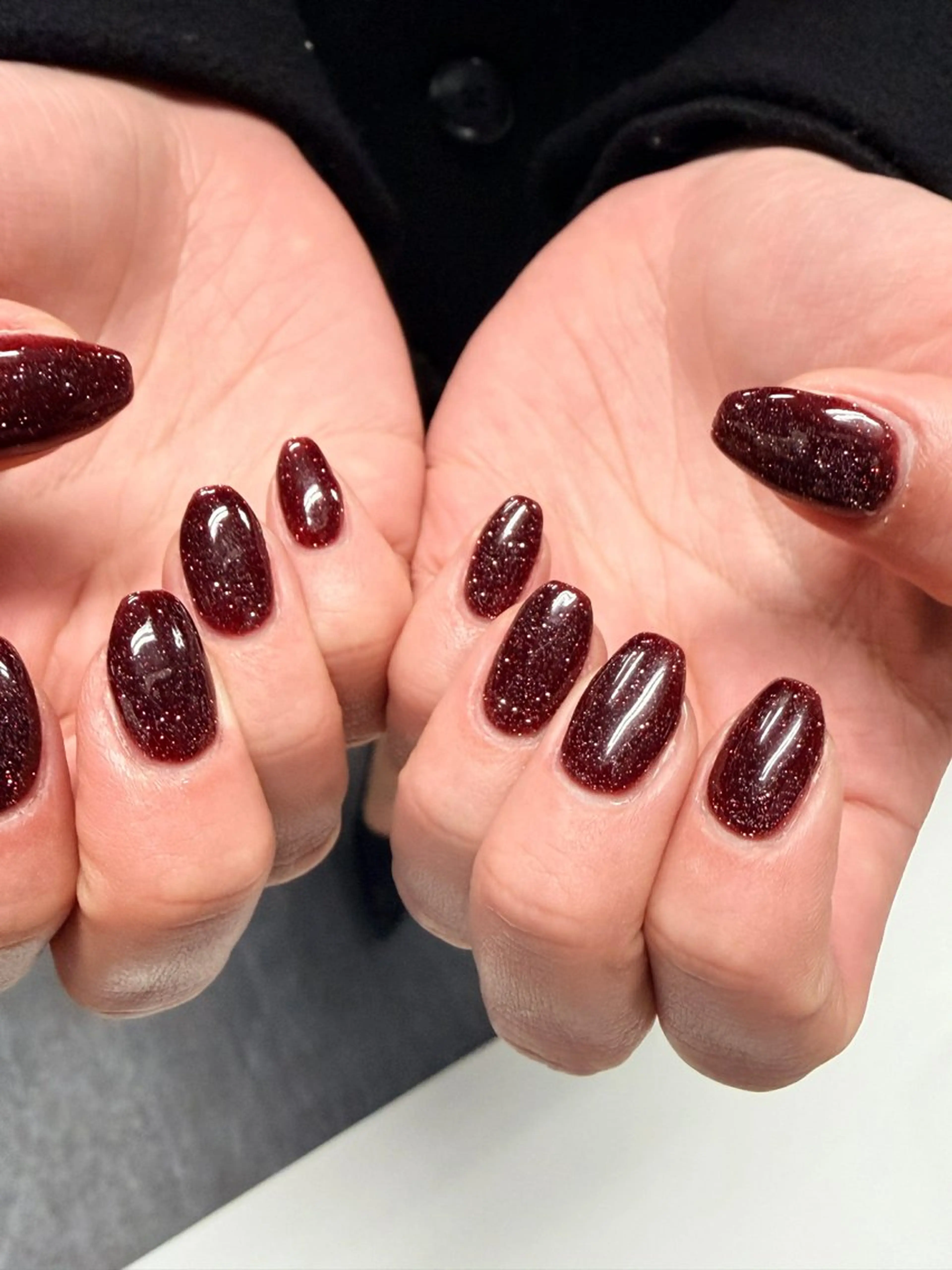 ネイル 韓国ネイル 持ち込み ニュアンスネイル ネイルチップ 冬ネイル RINN ANA.CHUOのネイルデザイン