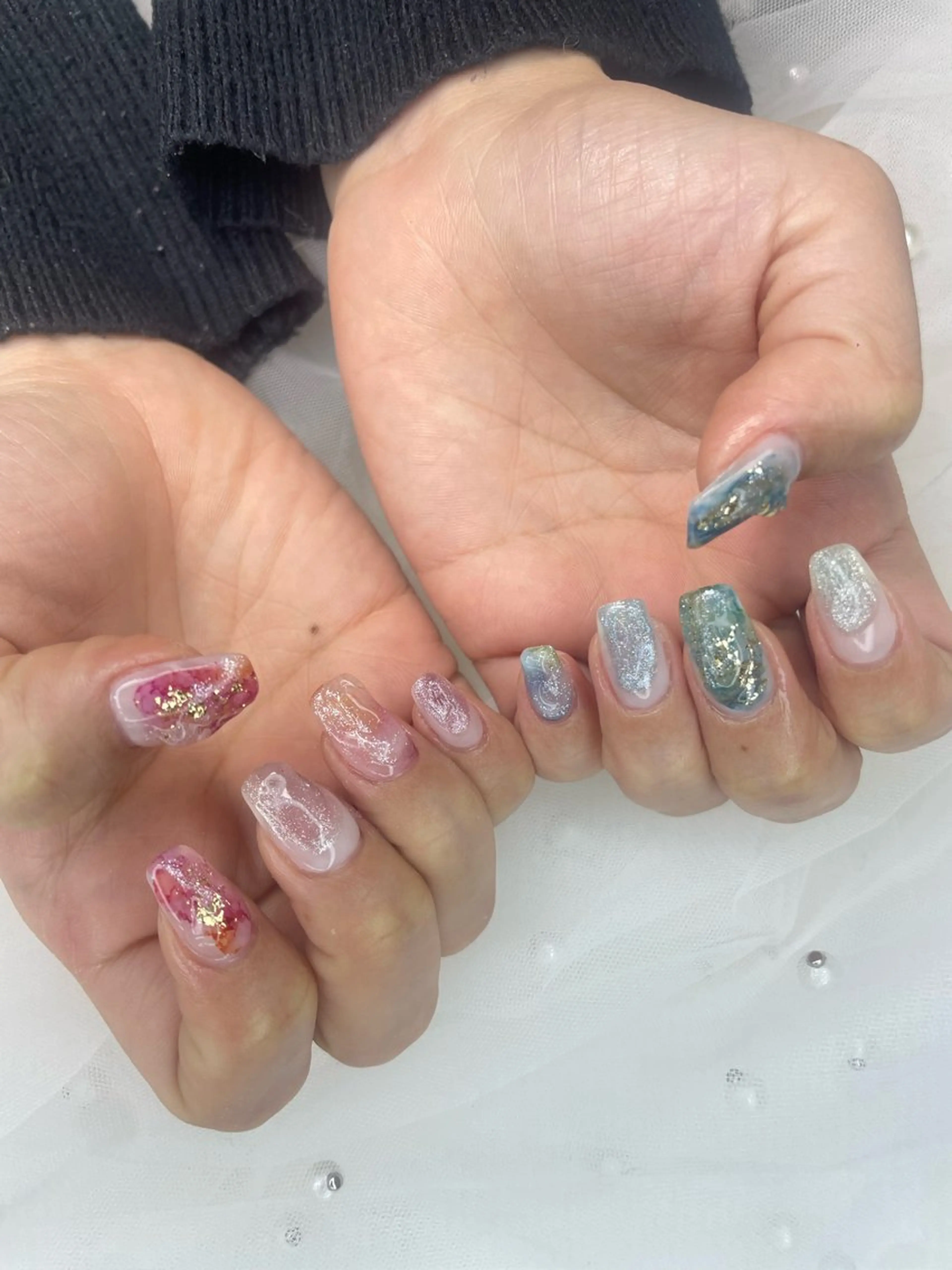 ネイル ハンドネイル オーロラ所属・YUI nailのネイルデザイン