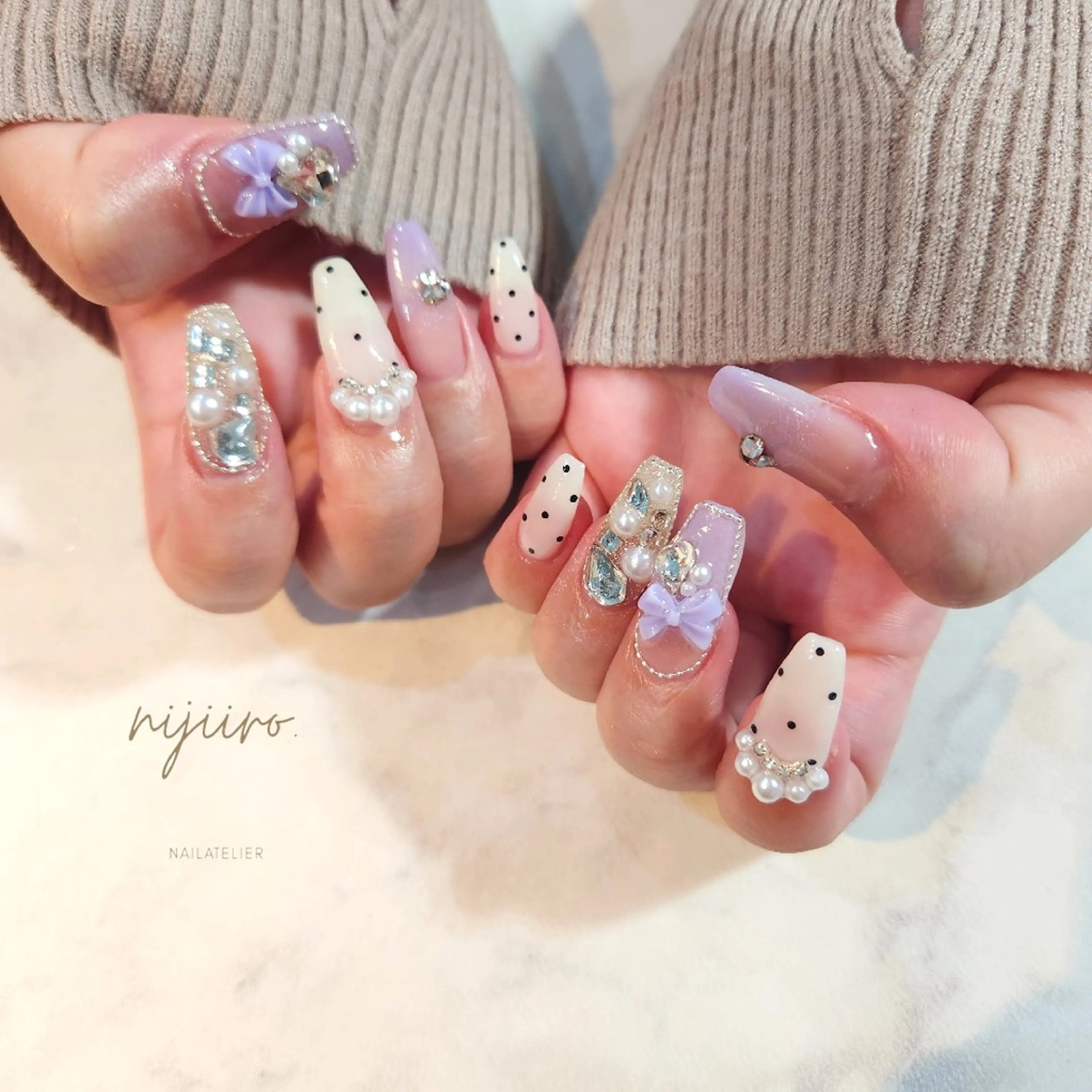 ネイル ハンドネイル nailatelier nijiiro.所属・nijiiro🌈 サトウのネイルデザイン