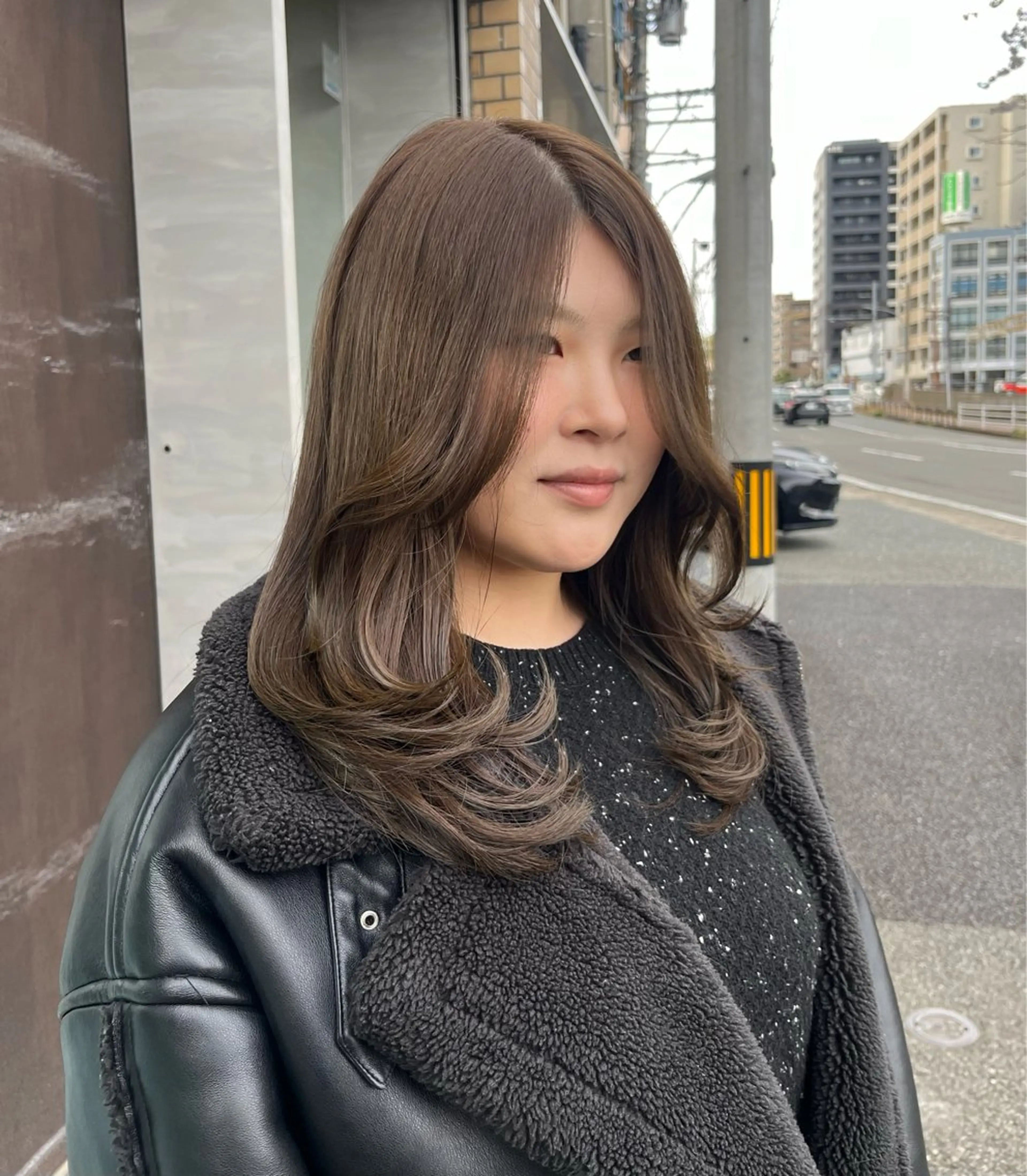 【16時以降限定！✨】透け感ダブルカラー＋似合わせカット🥣🕊️ミルクティー系や、レイヤースタイル好きな方是非🫧の写真