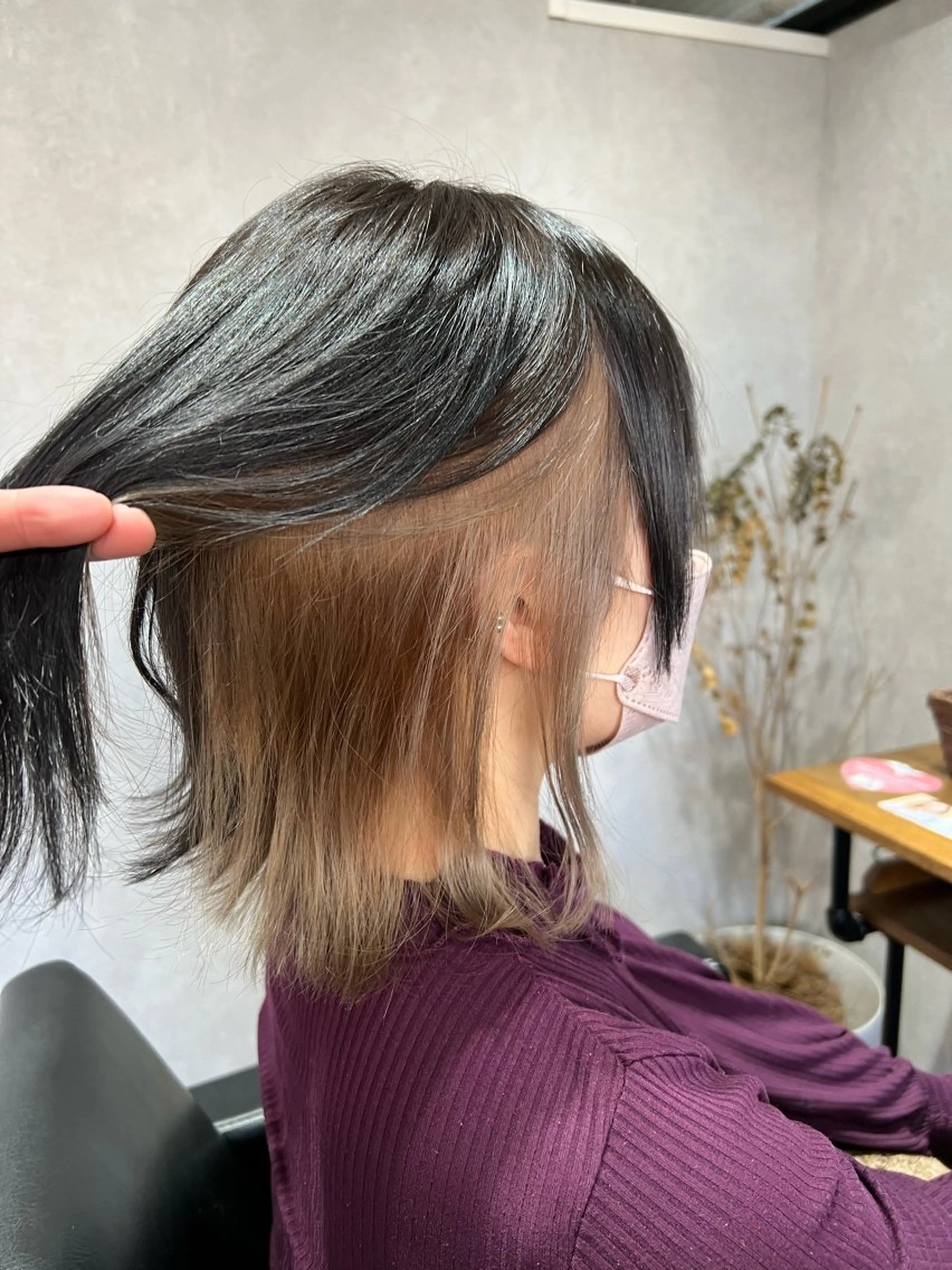 ショート カラー ベージュカラー インナーカラー カット ヘアカラー ✨ハイトーン カラー福岡拓也✨のヘアスタイル