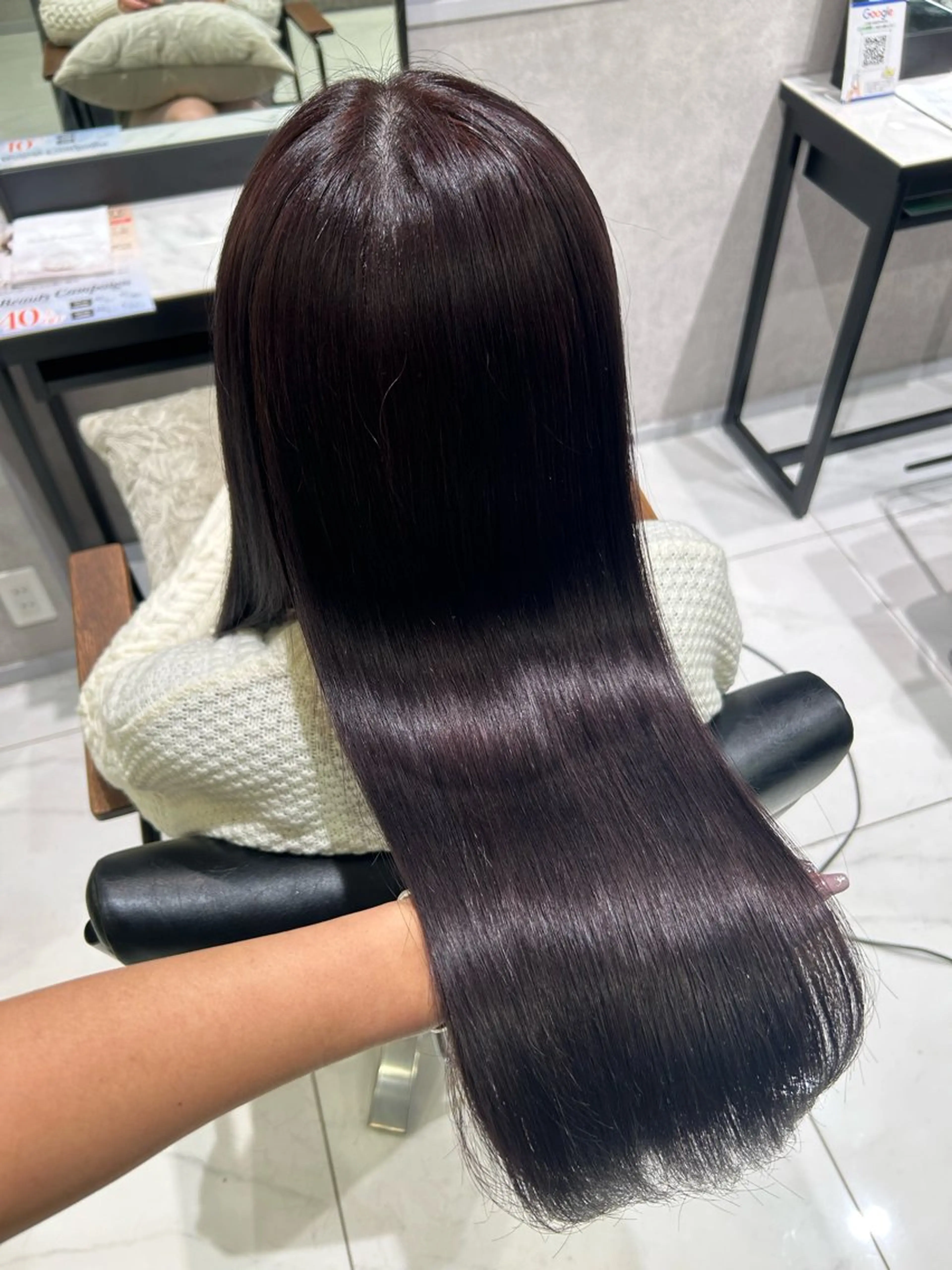 カラー 透明感カラー💙 束感まつげ🪼海月のヘアスタイル