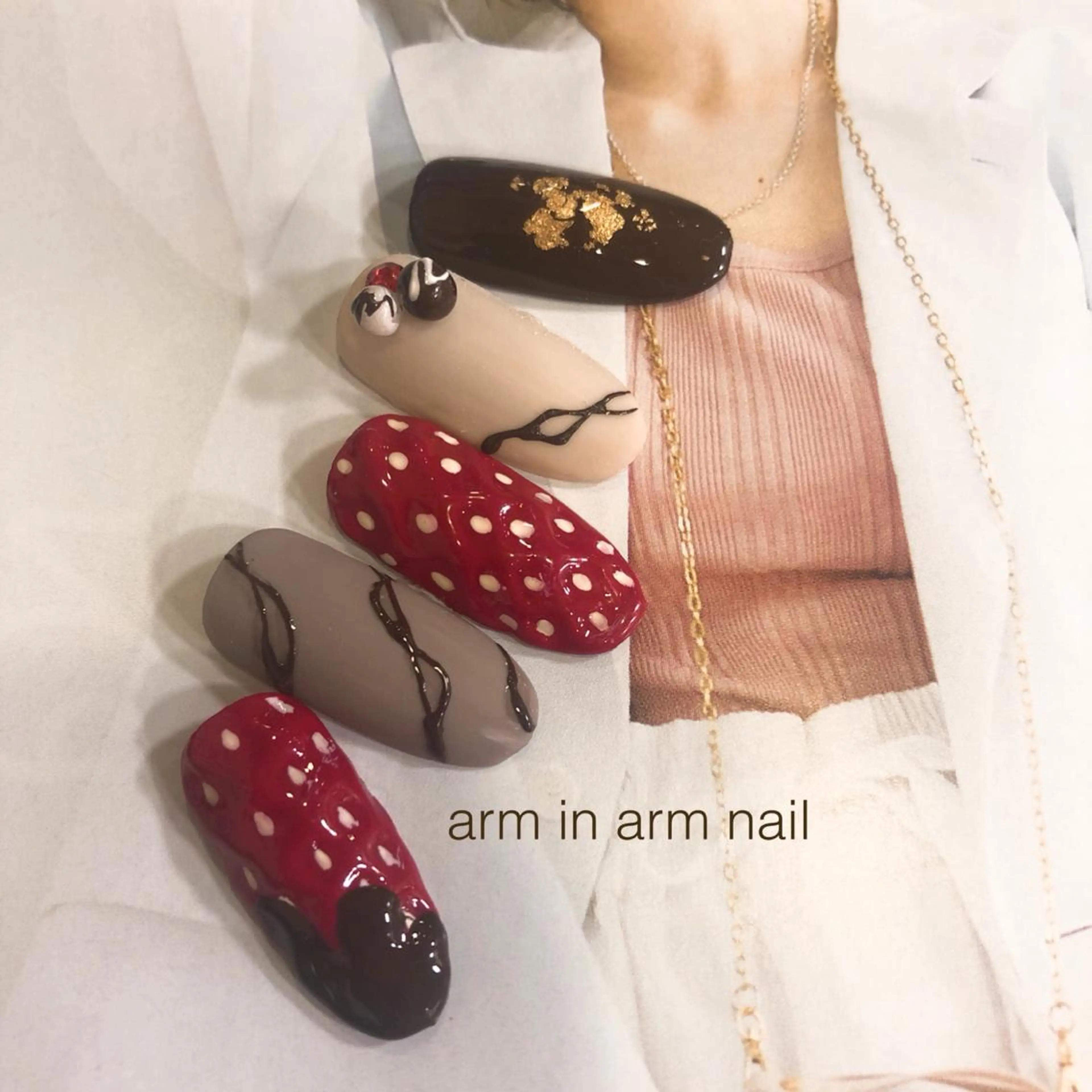 ネイル arm in arm ︎✿Yamamotoのマツエク・マツパデザイン