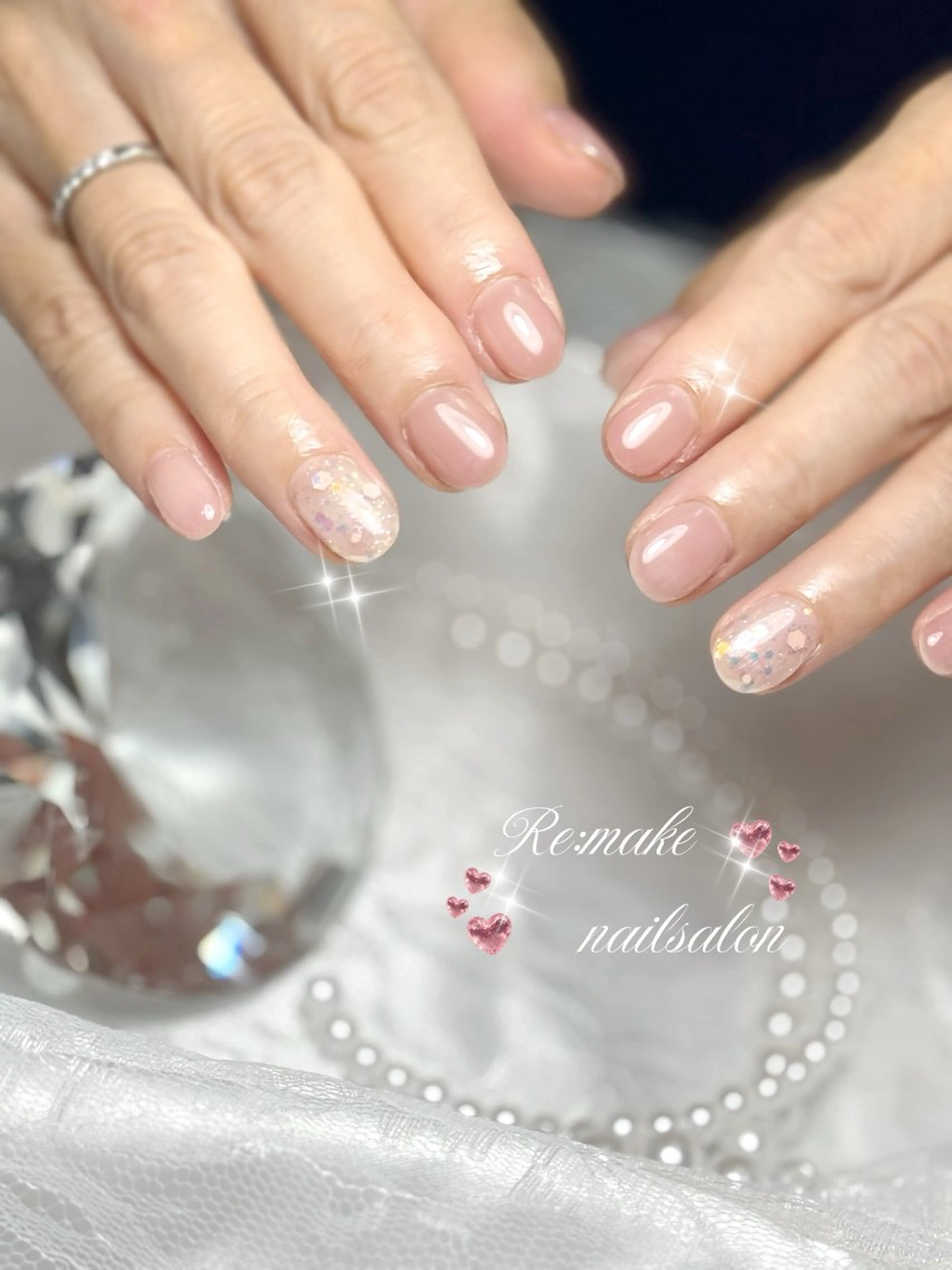 ネイル シンプルネイル ハンドネイル Suetake Shuriのネイルデザイン