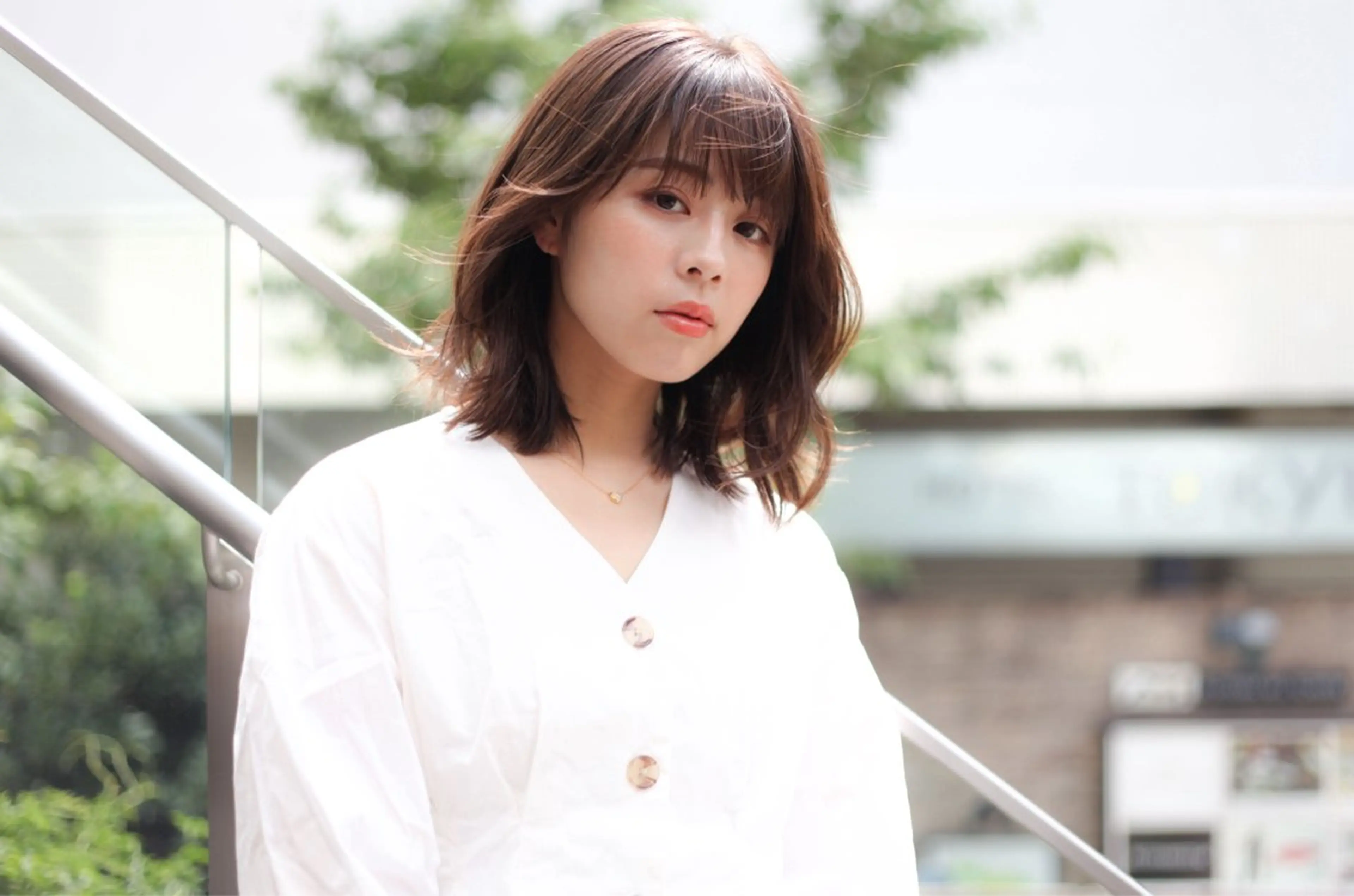 ミディアム カラー パーマ ヘアアレンジ ブラウンカラー ボブ カット ヘアカラー トリートメント VIVIE【ヴィヴィ】所属・髪質改善/韓国風 レイヤー/田村祐樹のヘアスタイル