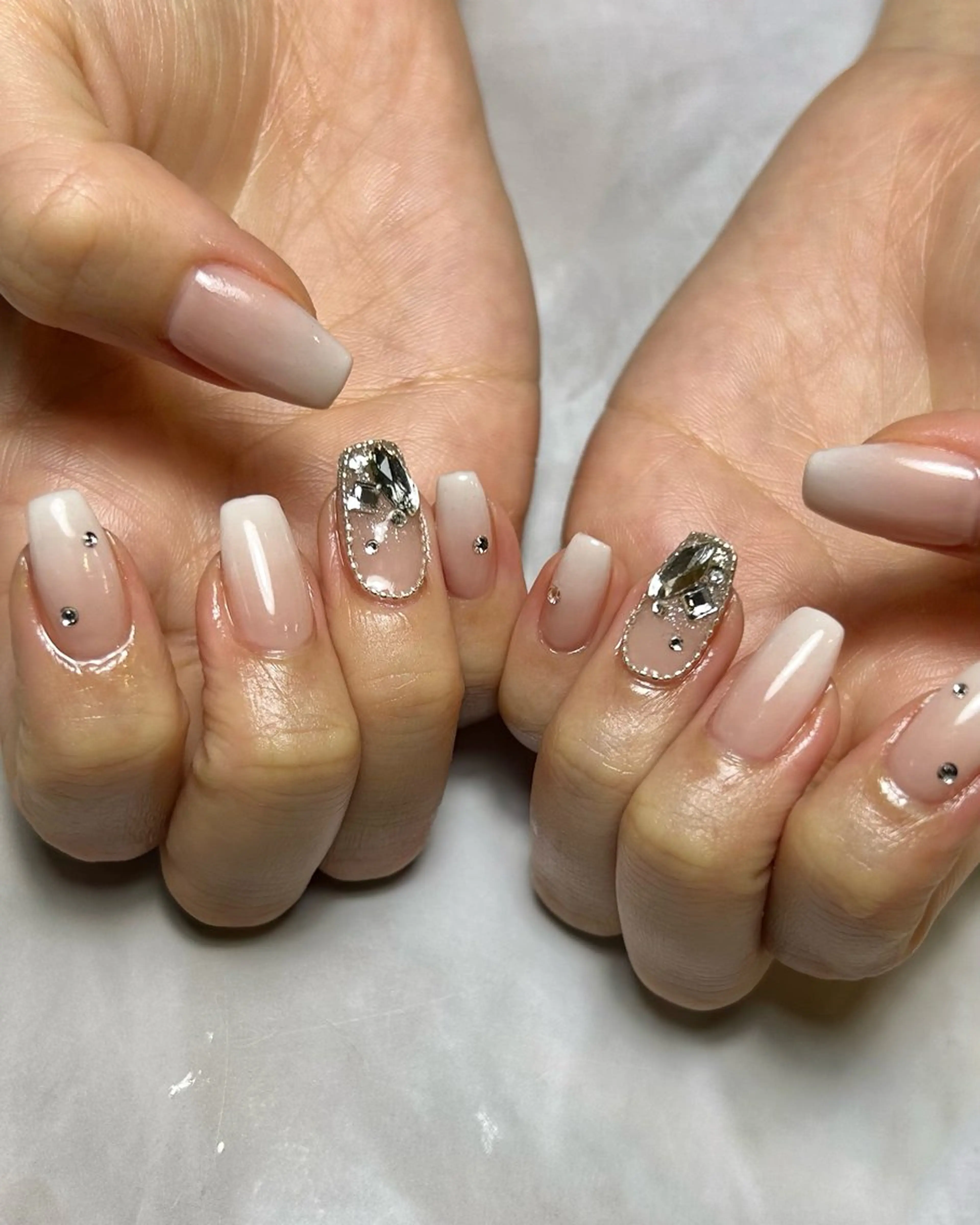 ネイル 持ち込み シンプルネイル ハンドネイル Reflection marikoのネイルデザイン