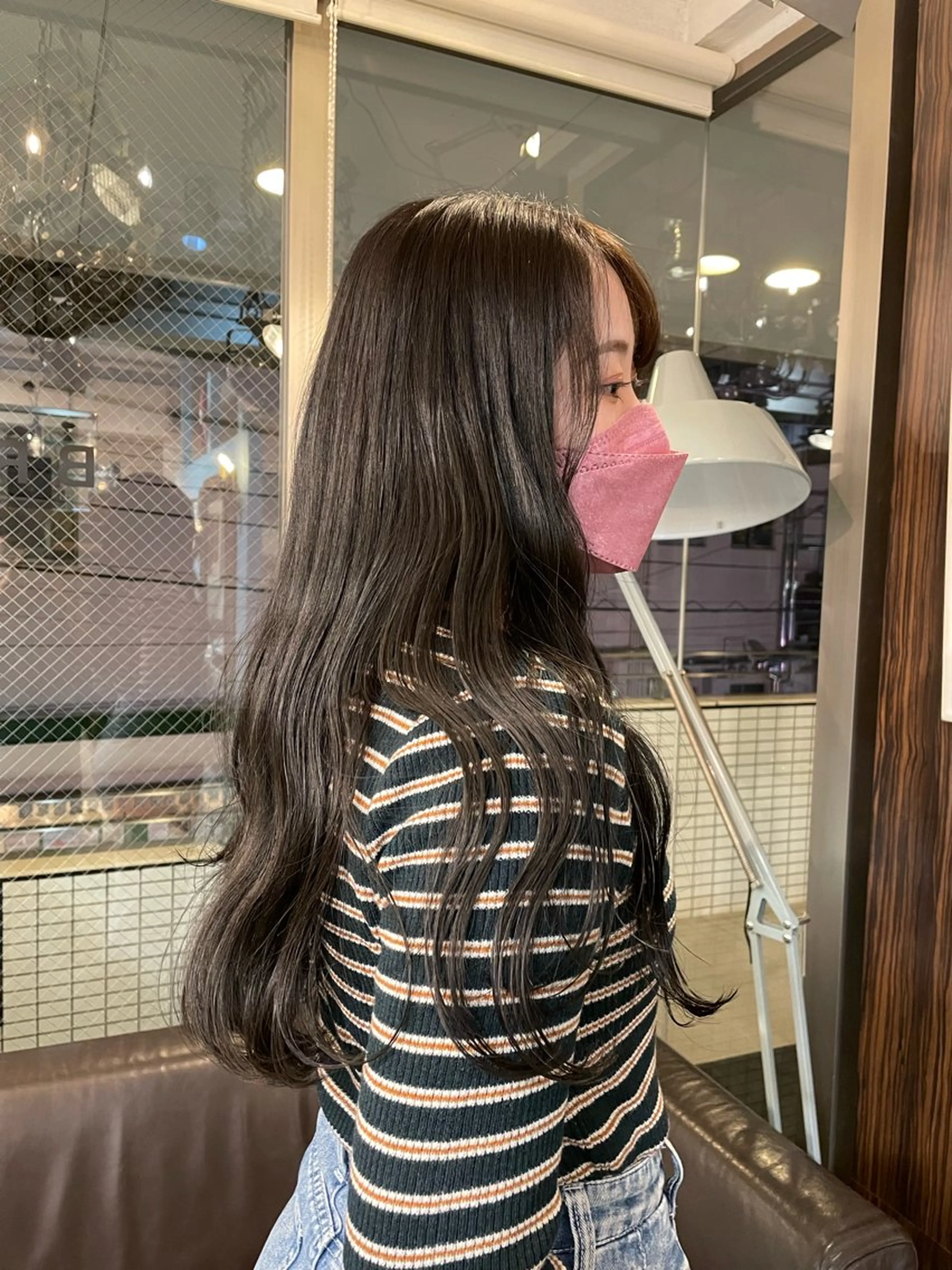 ロング カラー アッシュ アッシュブラウン ブラウンカラー ヘアカラー トリートメント SASAnagano 堀内未梨のヘアスタイル