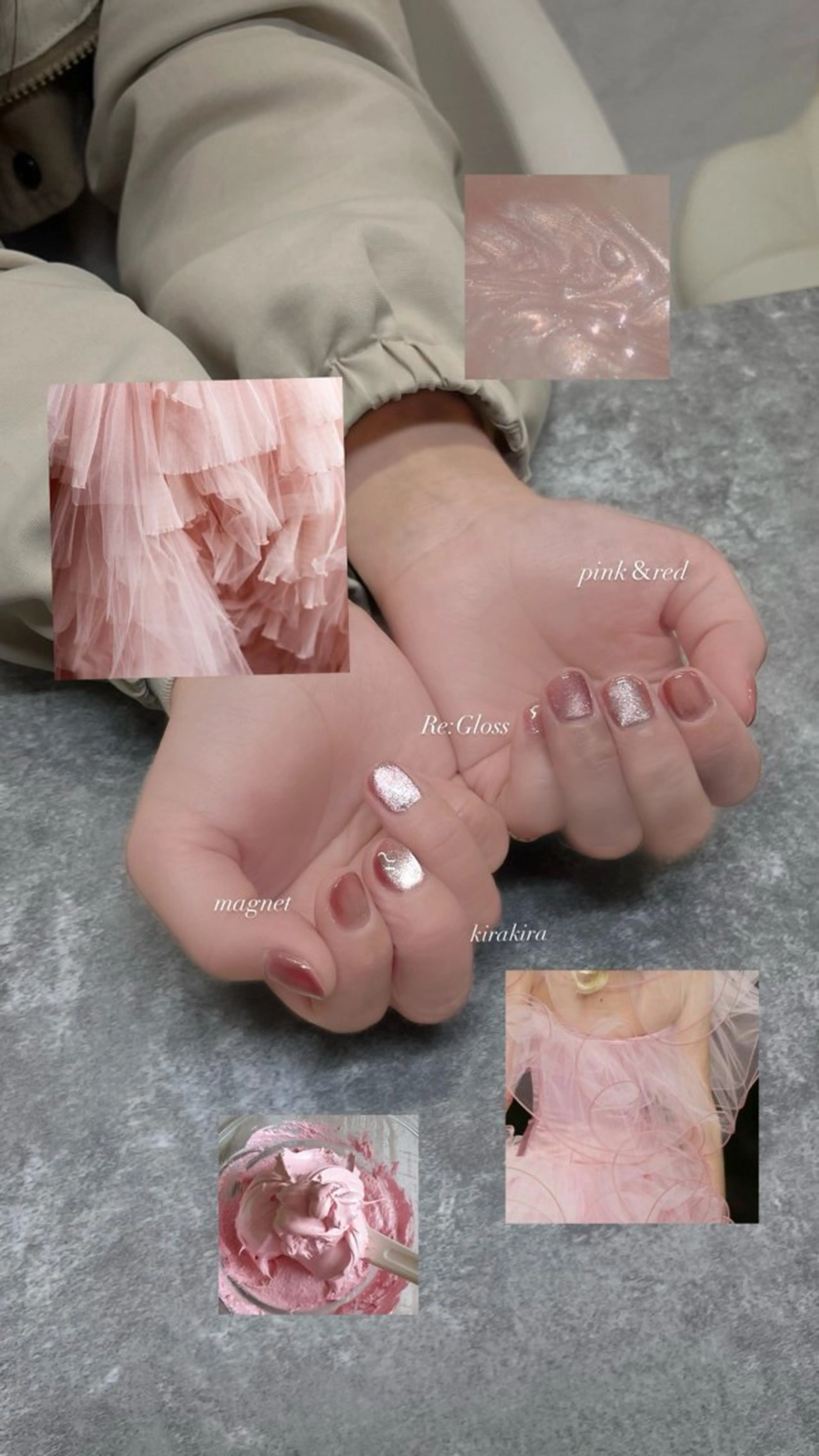 ネイル マグネットネイル オフィスネイル ハンドネイル Re:Gloss所属・佐々木 南々美のネイルデザイン
