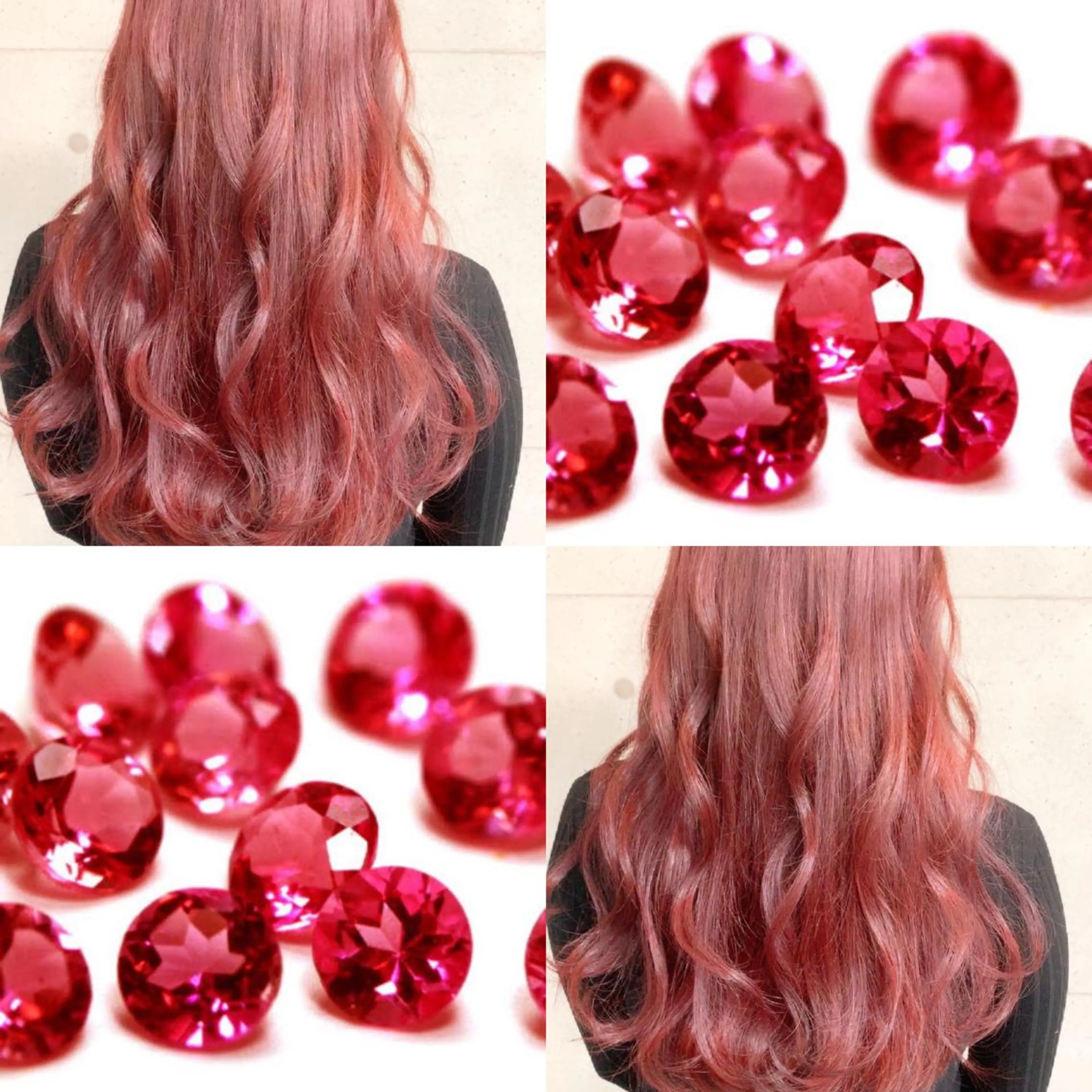 ロング ヘアカラー トリートメント Selene hair OSAKAのヘアスタイル