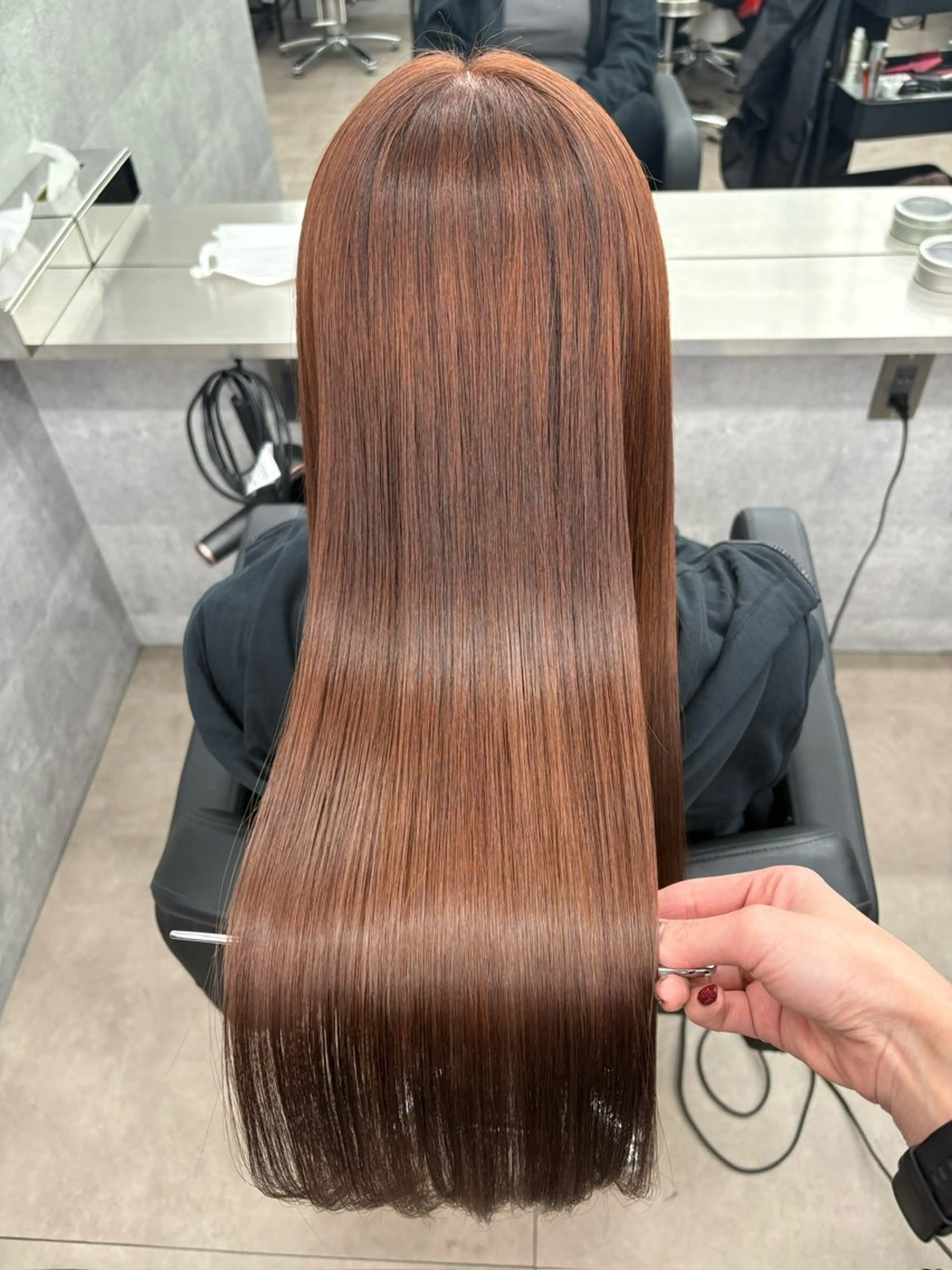 ロング カラー 髪質改善/韓国 ﾚｲﾔｰ/店長/原島のヘアスタイル