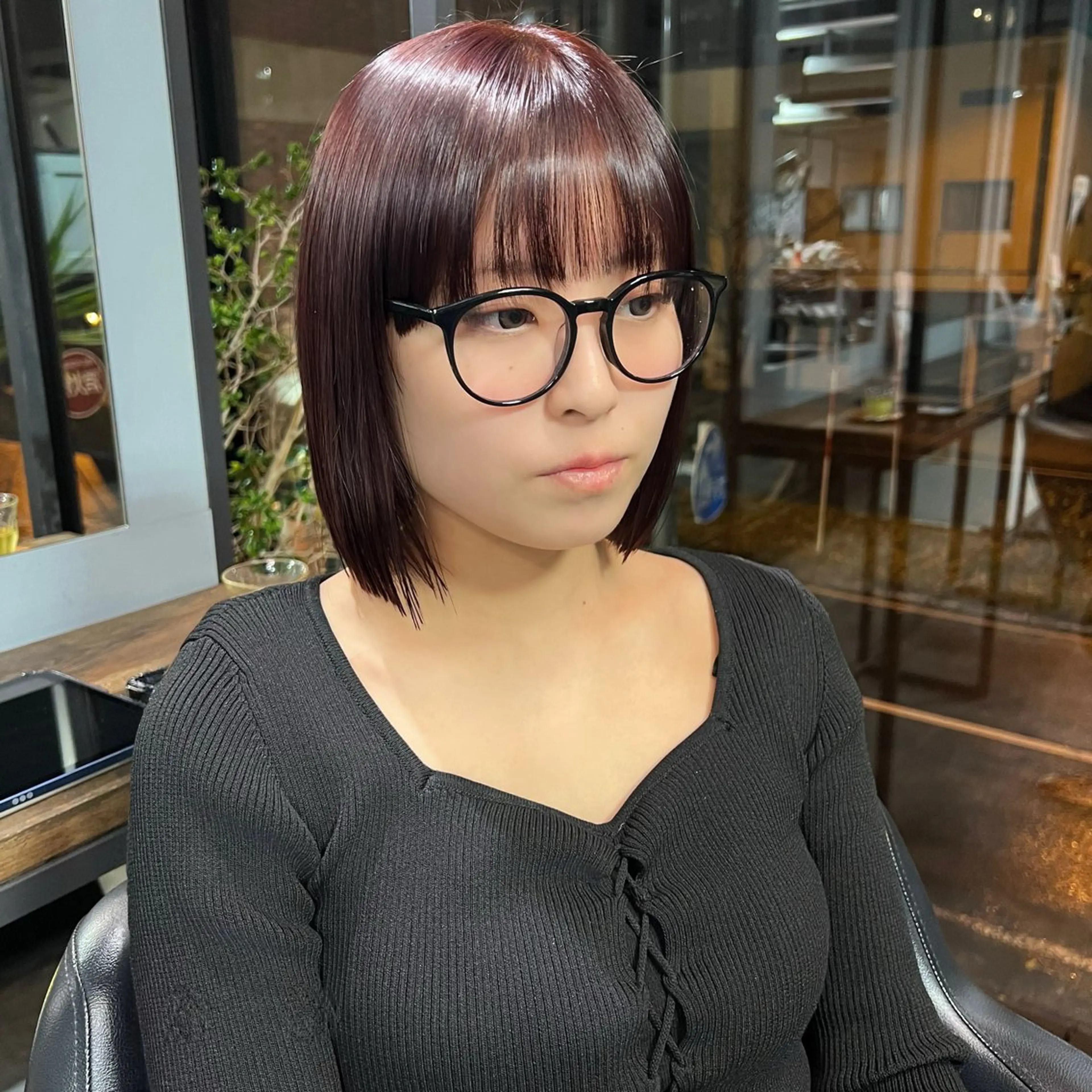 ミディアム ワイドバング カット 💘 艶モテ/丁寧 カット💘rina.のヘアスタイル