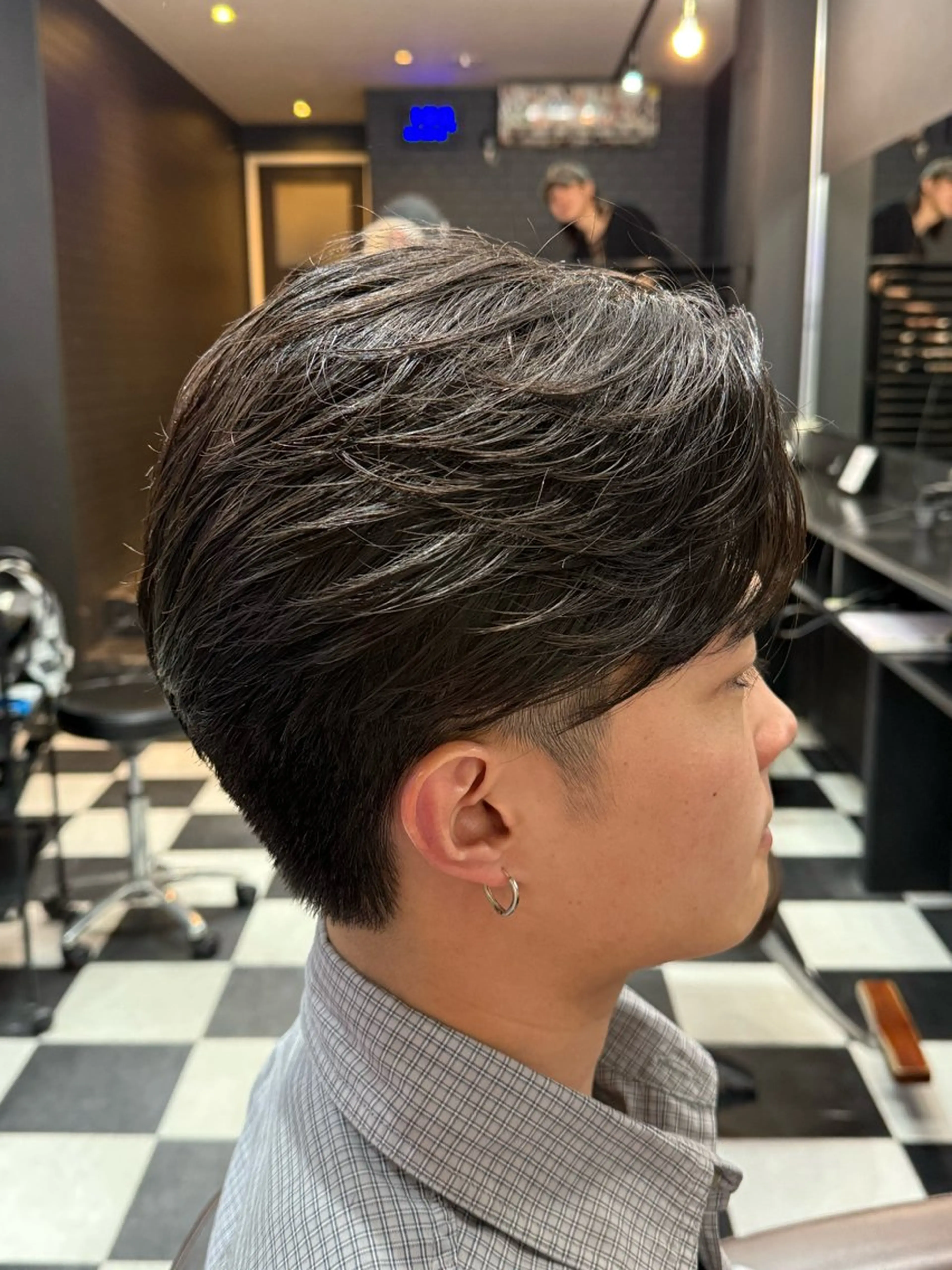 ミディアム メンズ 縮毛矯正 joker所属・京都/伏見/メンズ/ 石田昂のヘアスタイル