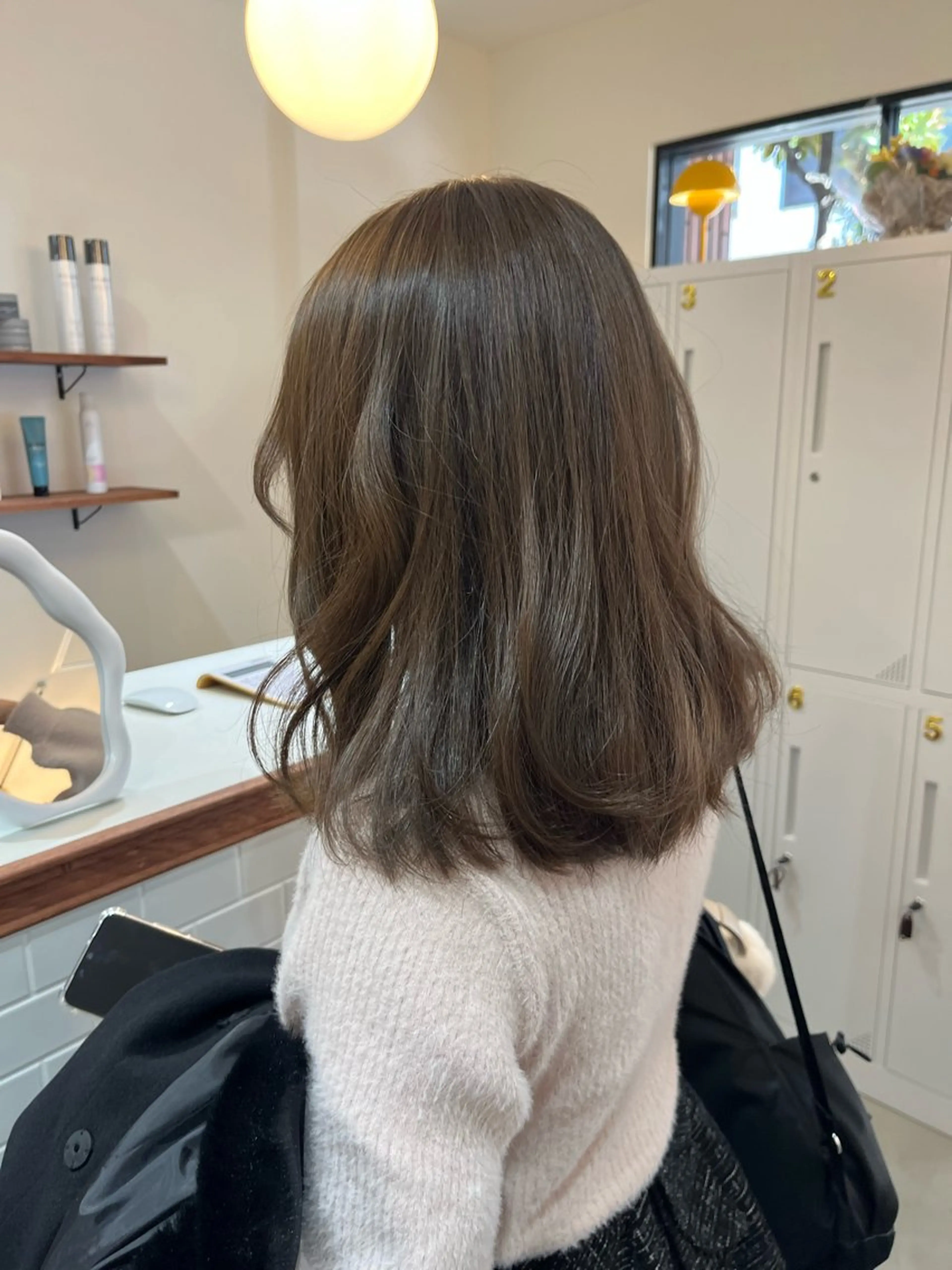 ミディアム ヘアカラー 透明感カラー♡ 岡部瑠里のヘアスタイル