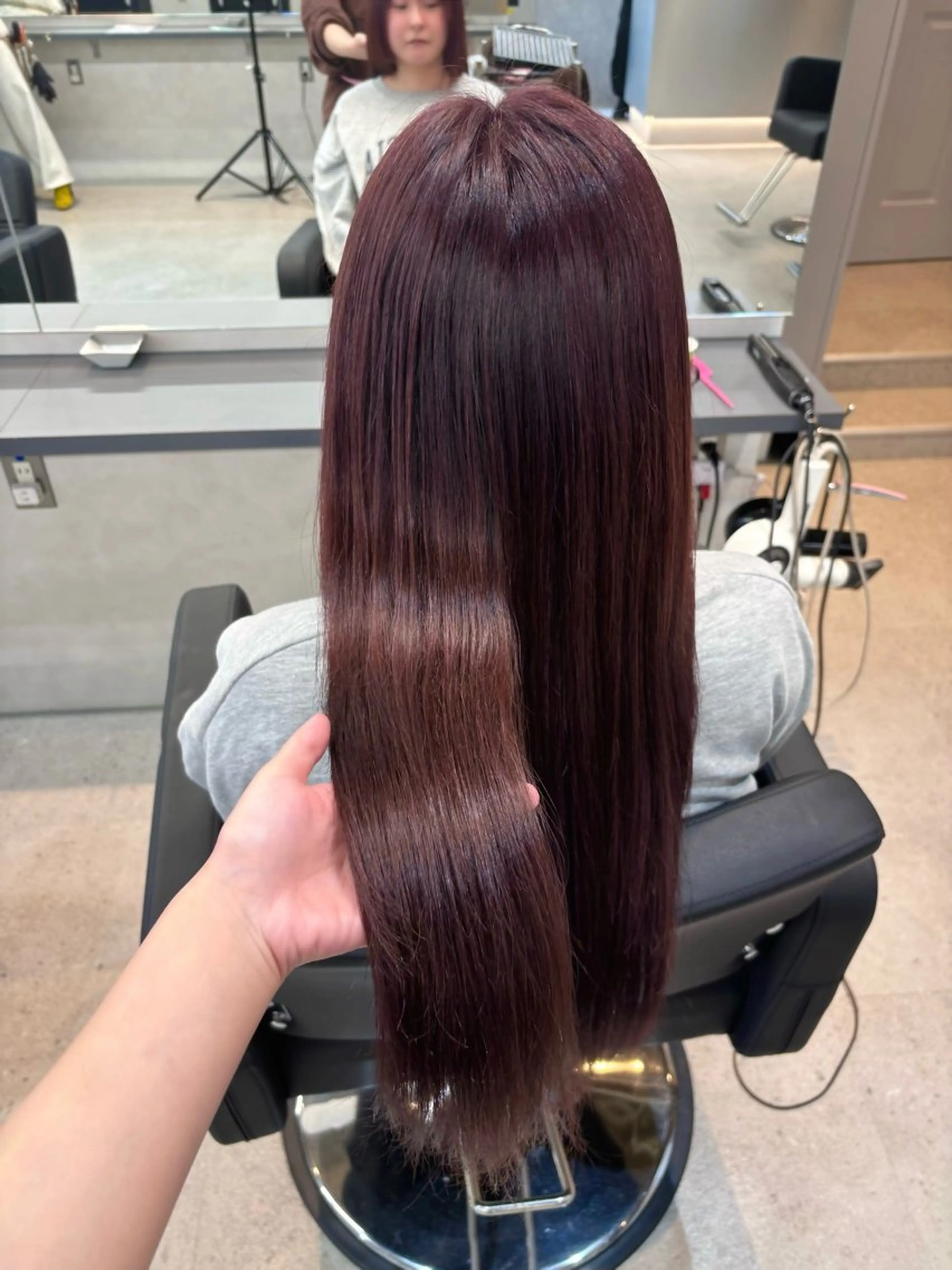 カラー ブラウンカラー ラベンダーカラー チサト🍨/仙台 /縮毛矯正🫧カラーのヘアスタイル