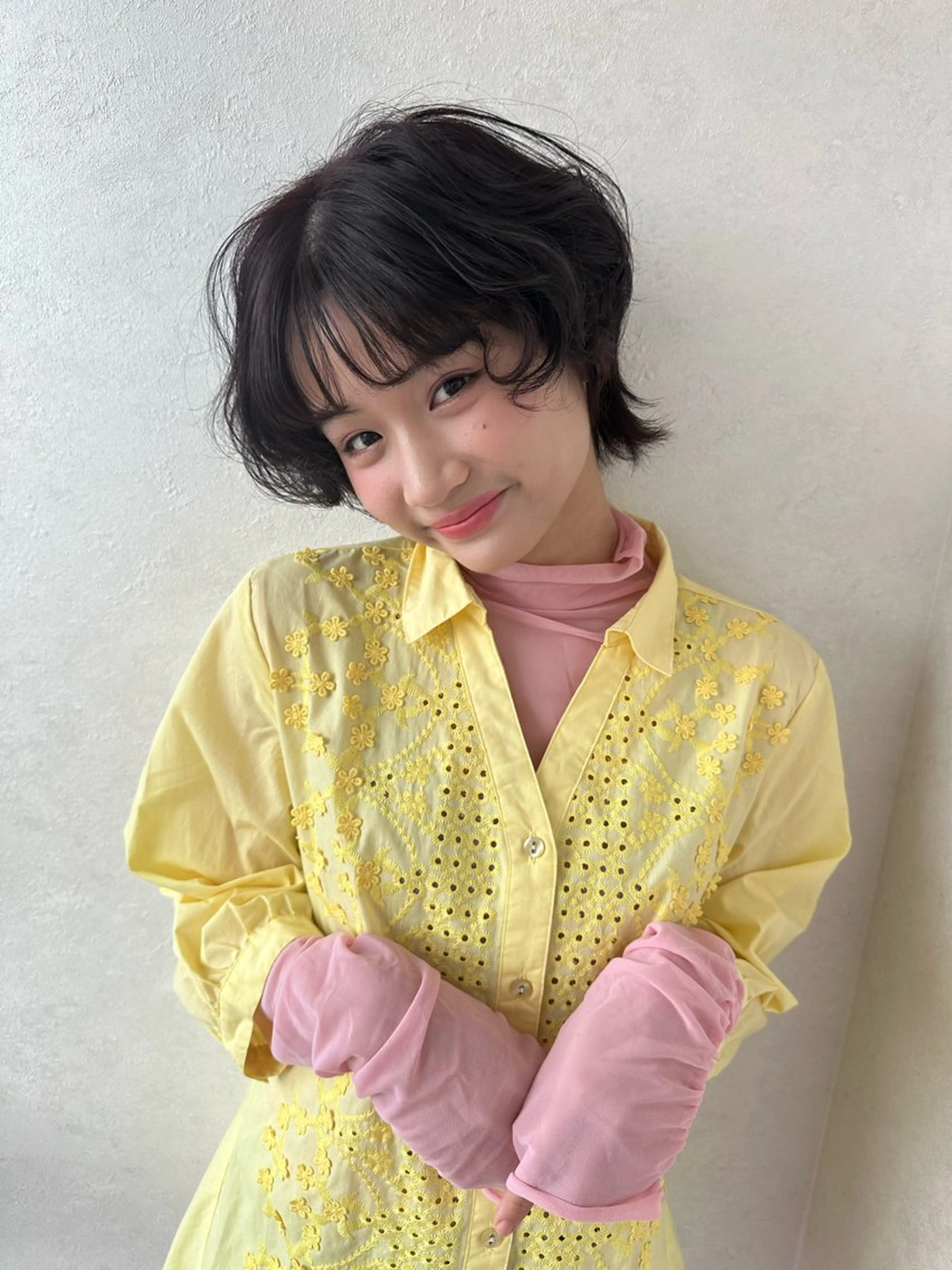 ショート 似合わせレイヤー 海外風レイヤーmioのヘアスタイル