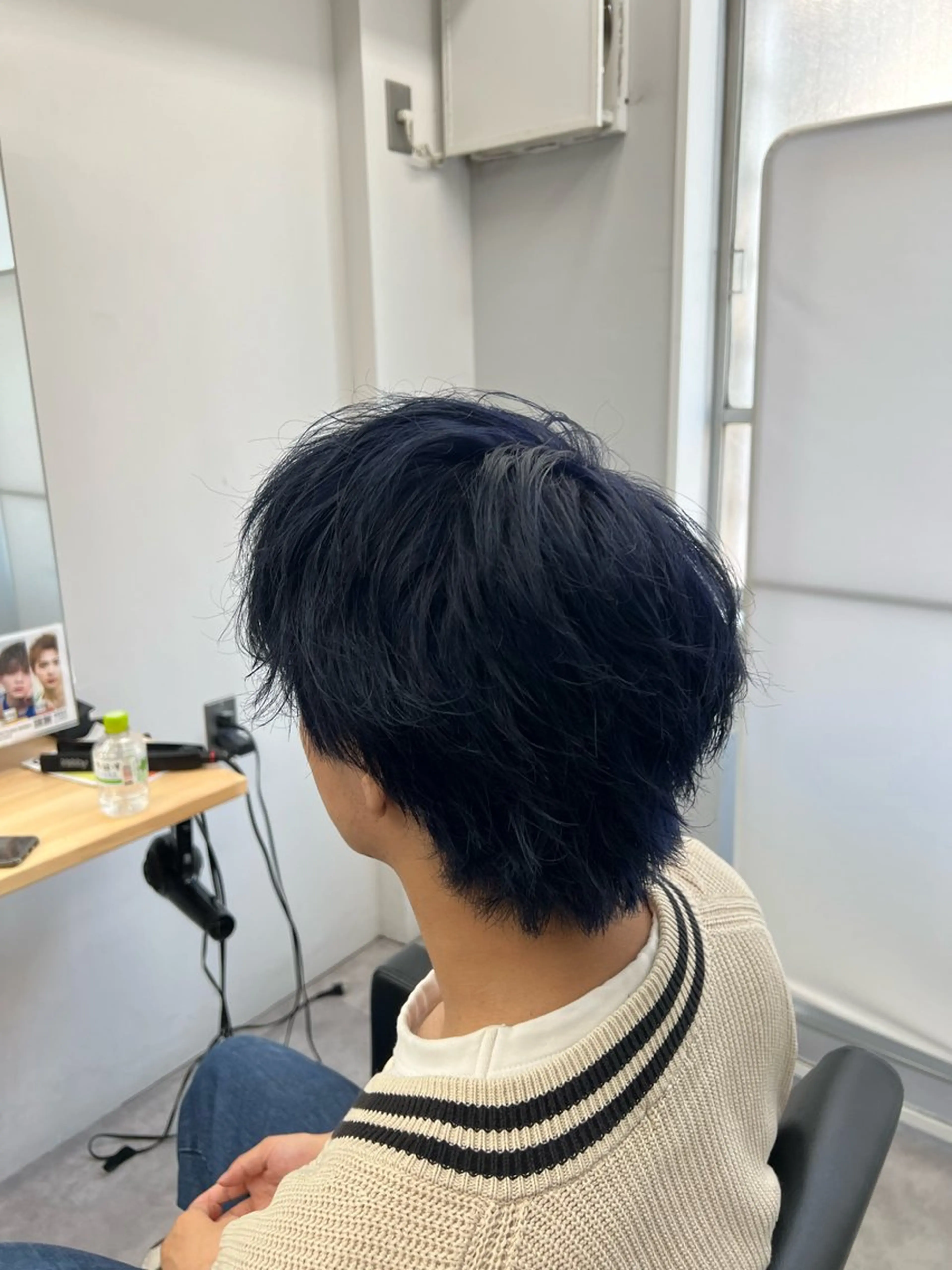 カラー ブルーカラー ネイビーカラー ヘアカラー メンズパーマ北千住 学生人気No.1登坂のヘアスタイル