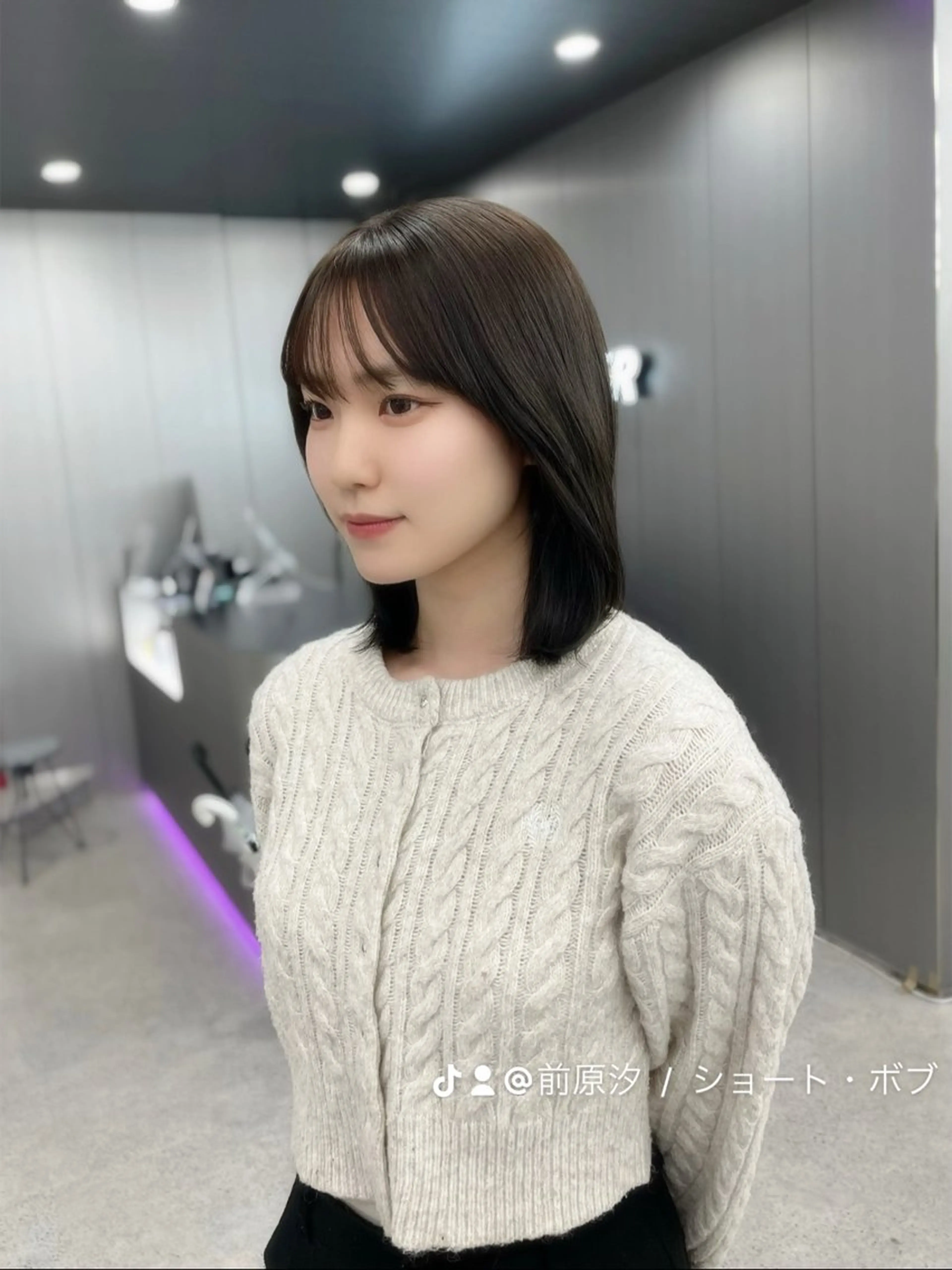 ミディアム モテヘア/グレージュ /ボブ/前原汐🎐のヘアスタイル