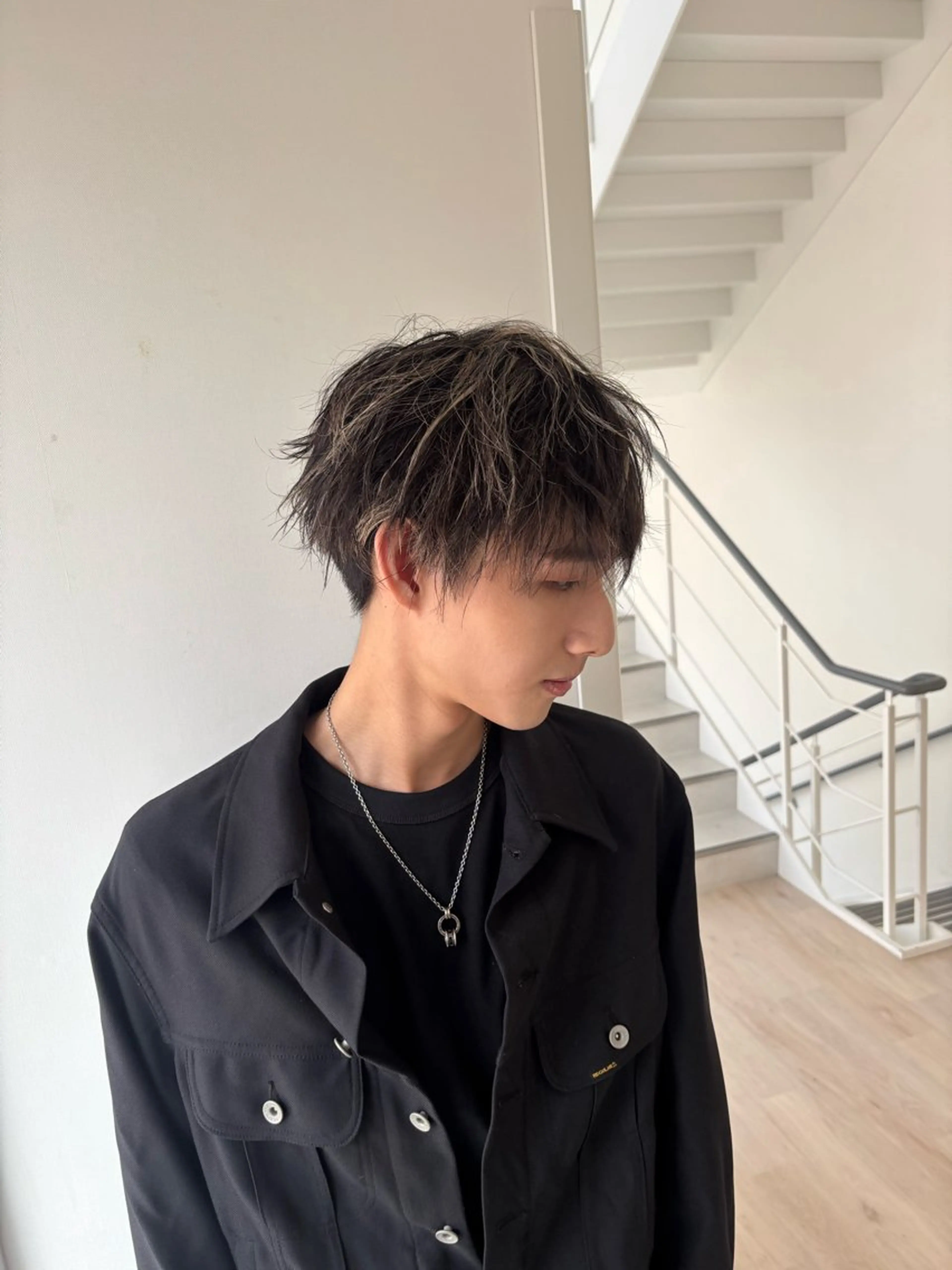 メンズ カット 永田虹輝 /パーマ/スパイキーのヘアスタイル