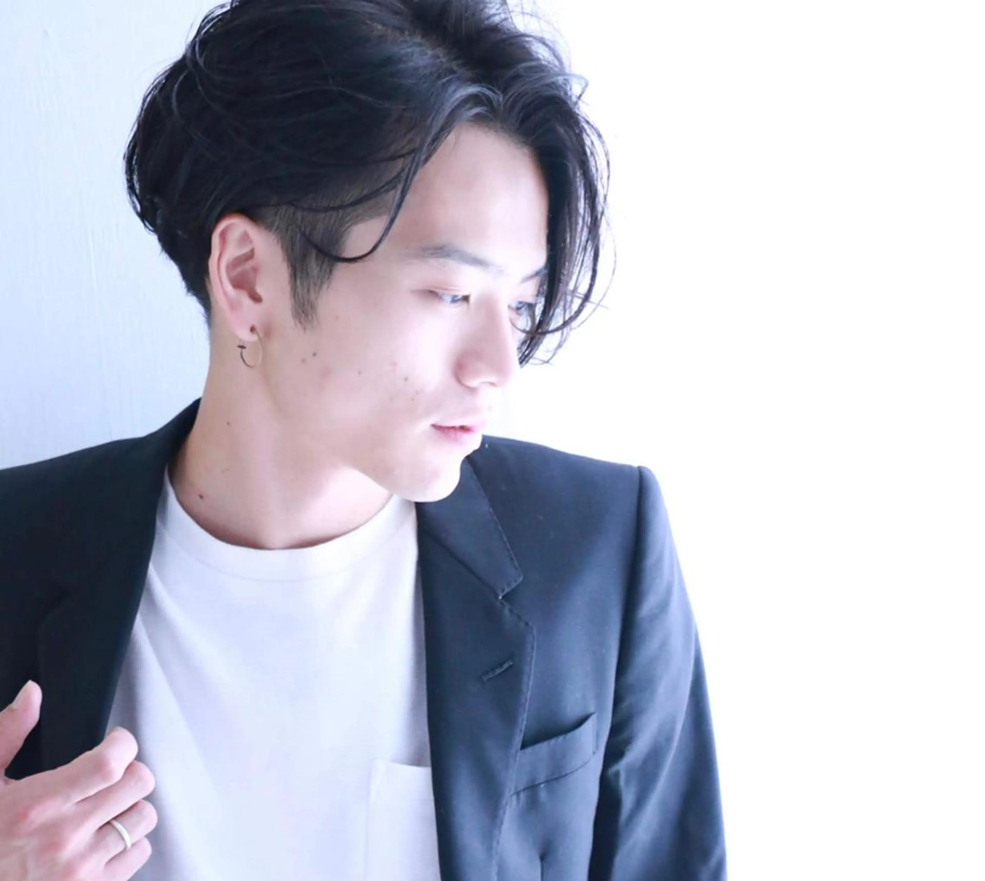 メンズカット＋シャンプー　センターパート、2ブロック、束感ショート、マッシュショート、スキンフェード、眉カット🆗の写真