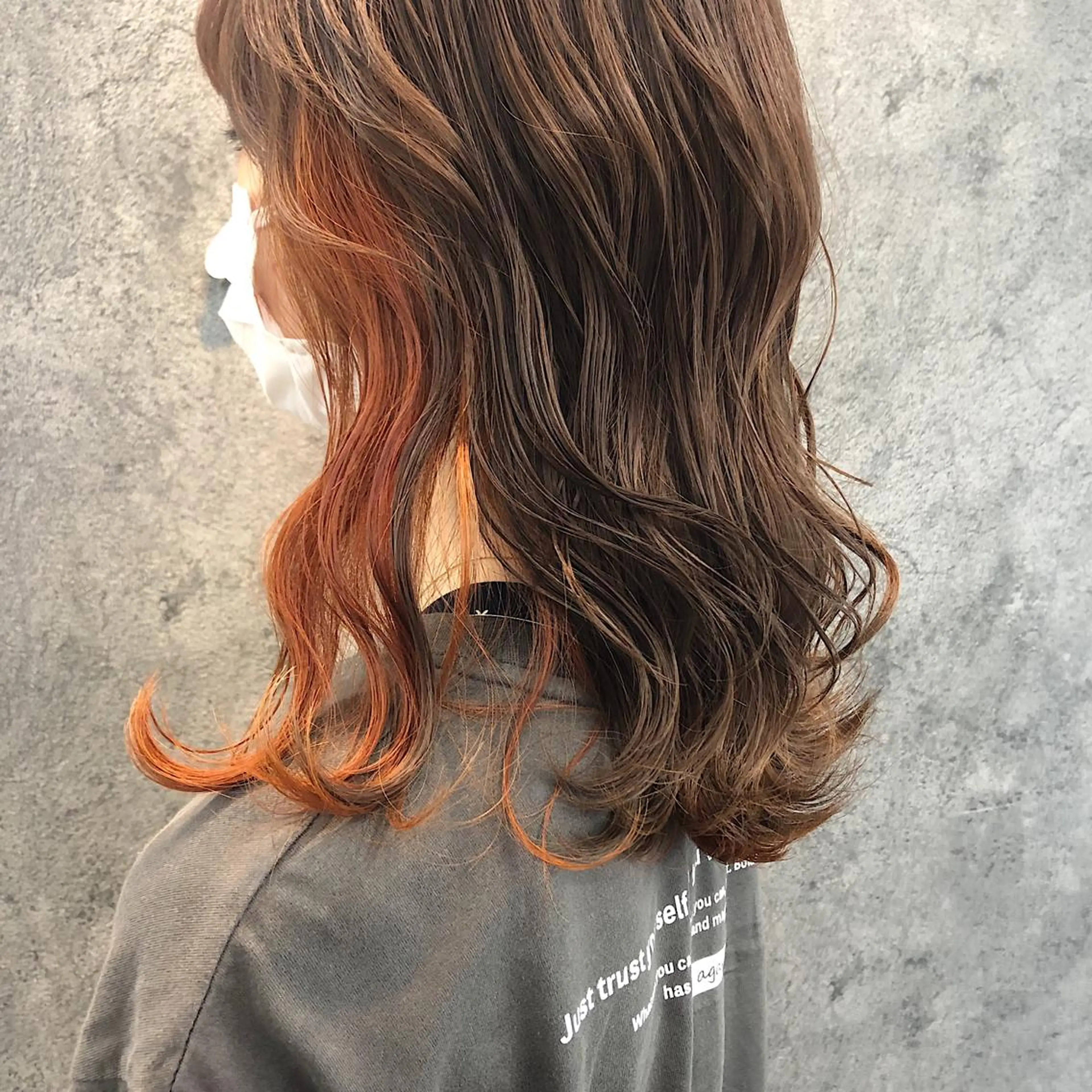 セミロング カット ヘアカラー トリートメント 所渉/韓国レイヤー /ウルフカットのヘアスタイル