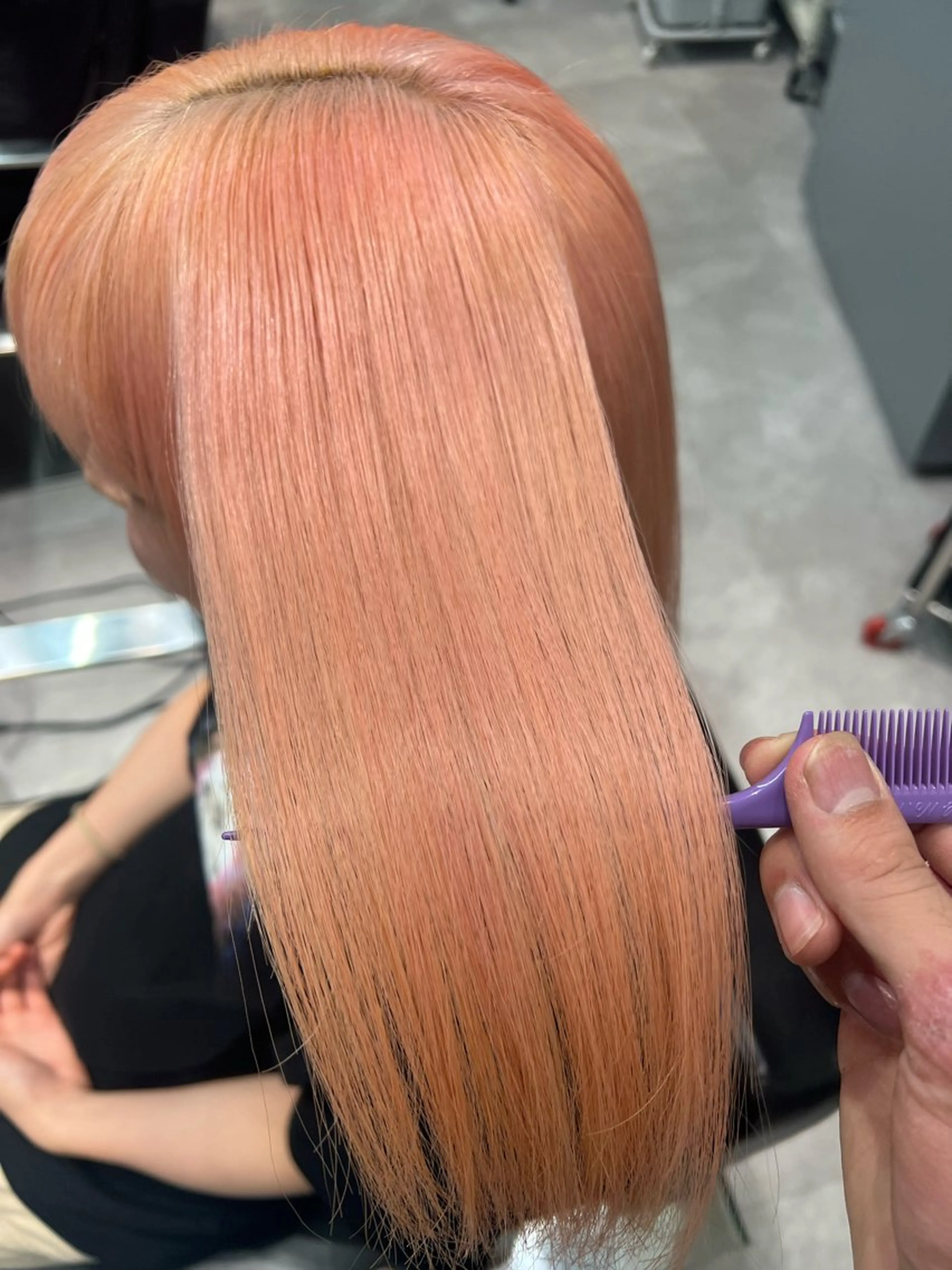 ミディアム カラー ブリーチ トリートメント 堀江 /木下椋麻のヘアスタイル