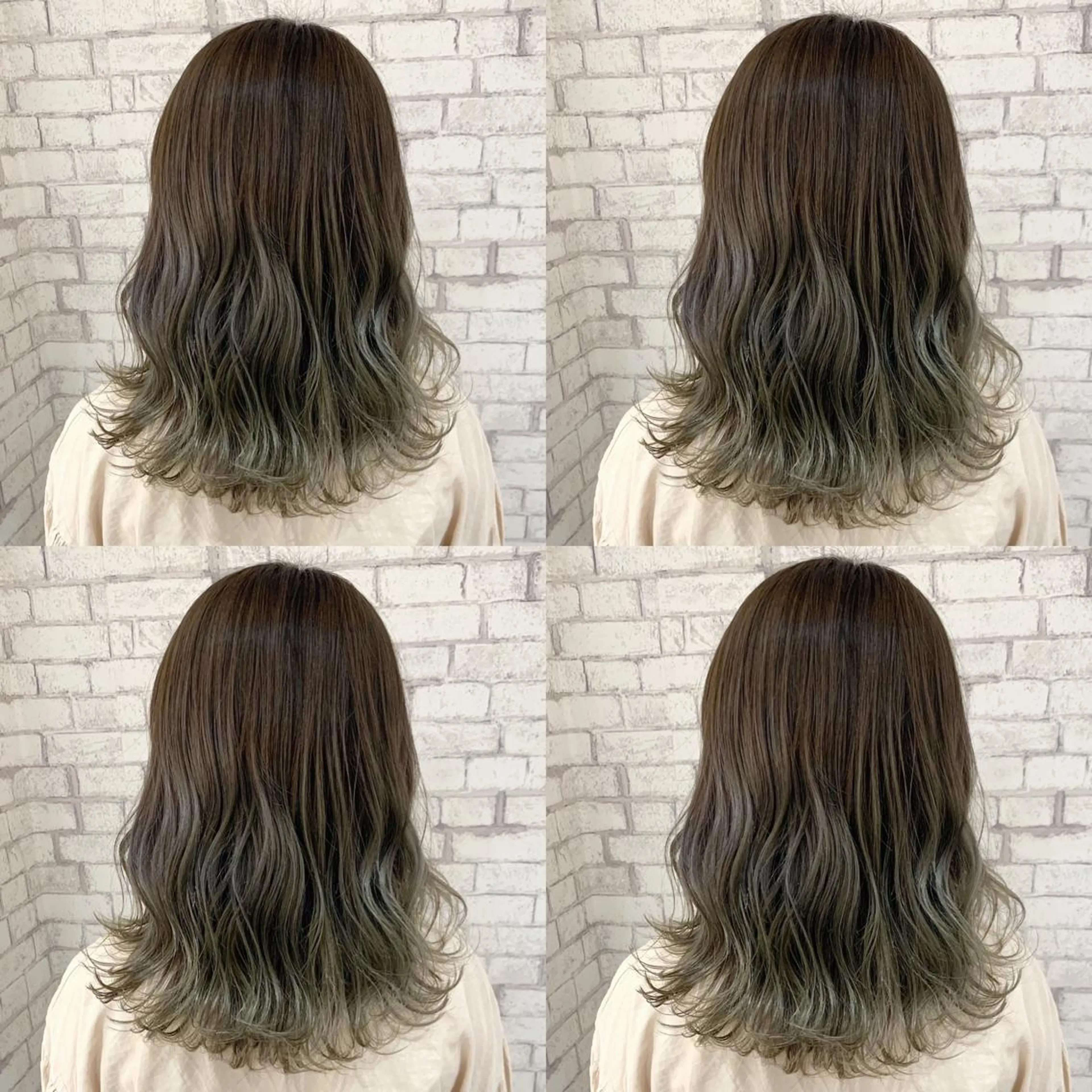 ミディアム カラー カット ヘアカラー 赤み消しカラー /透明感カラー 上長のヘアスタイル