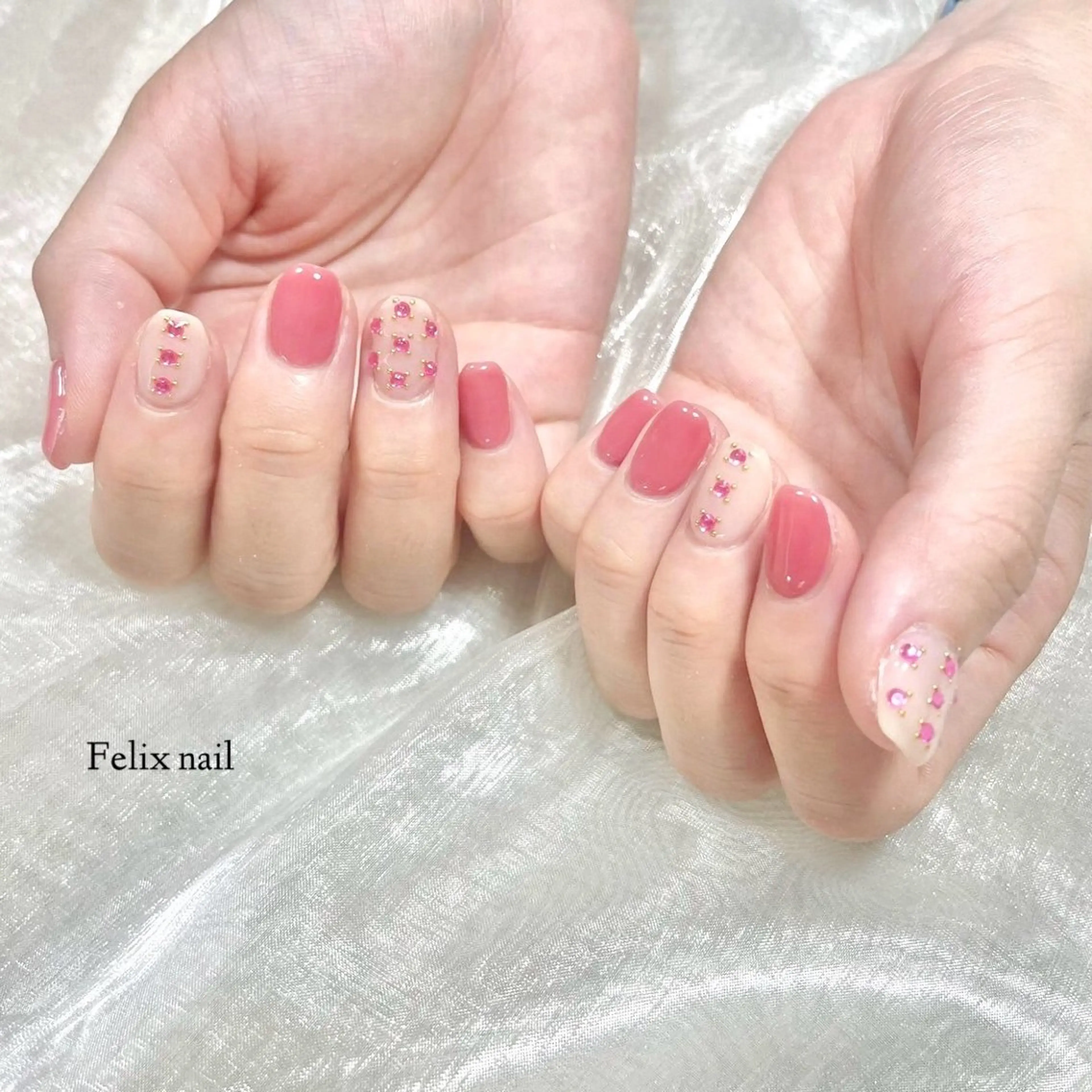 ネイル オフィスネイル ハンドネイル フェリックスネイル 大人綺麗/トレンドのネイルデザイン
