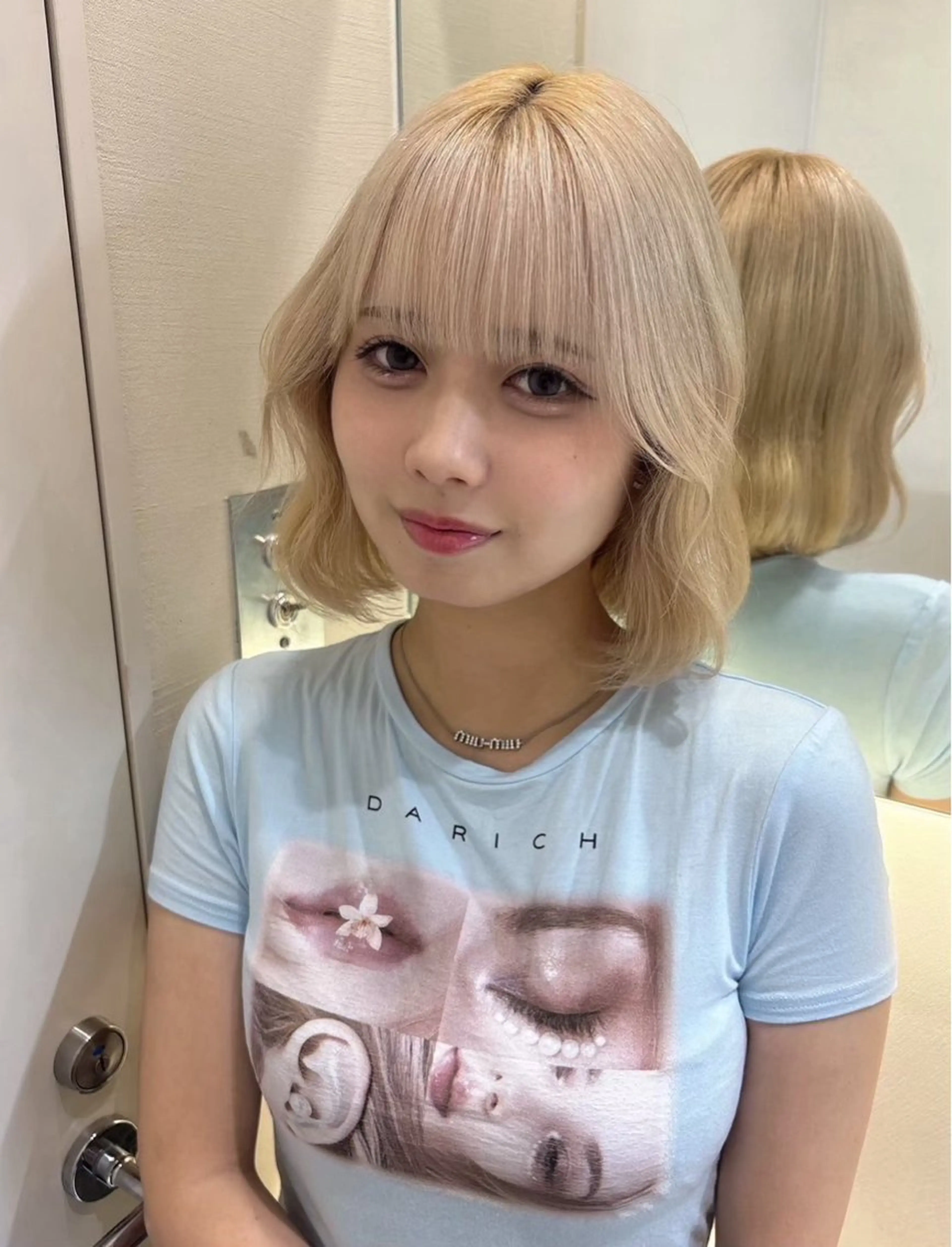 ミディアム ヘアカラー イウラ ショウヤのヘアスタイル