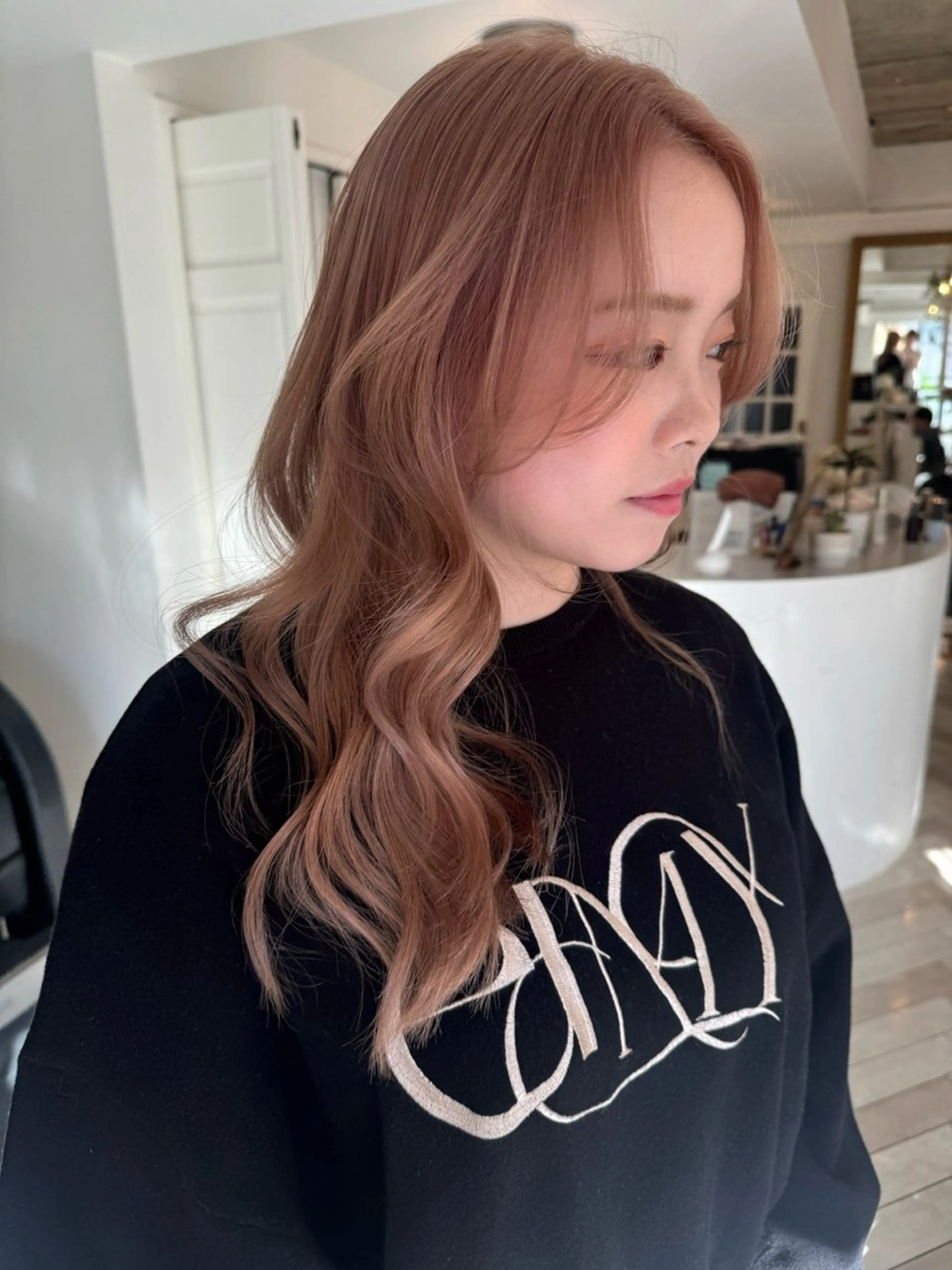 カラー カット ヘアカラー ブリーチカラー🎀 韓国風/寺門美優のヘアスタイル