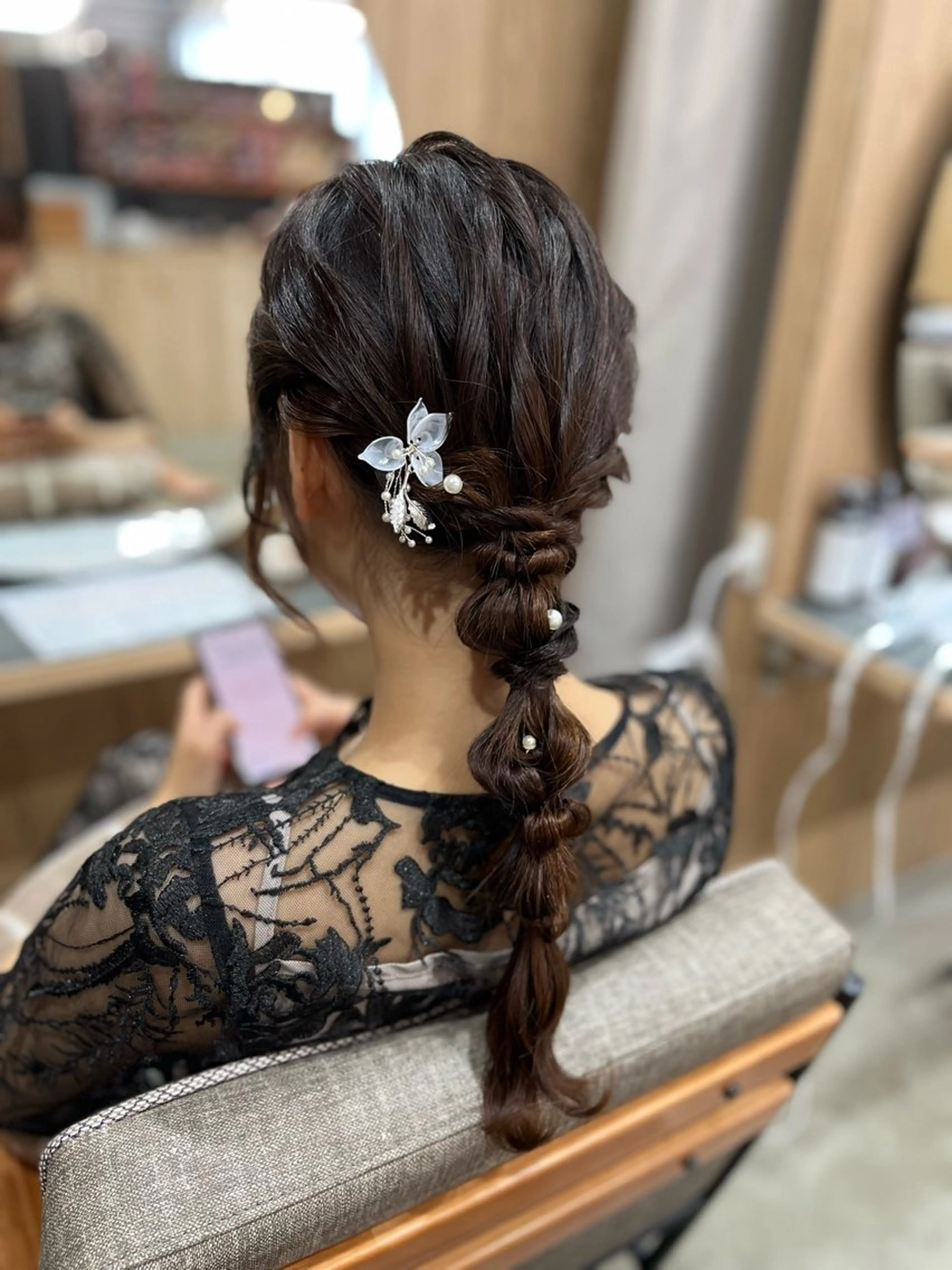 ミディアム ヘアセット 髪質改善/艶髪/透明 感カラー🫧シズクのヘアスタイル