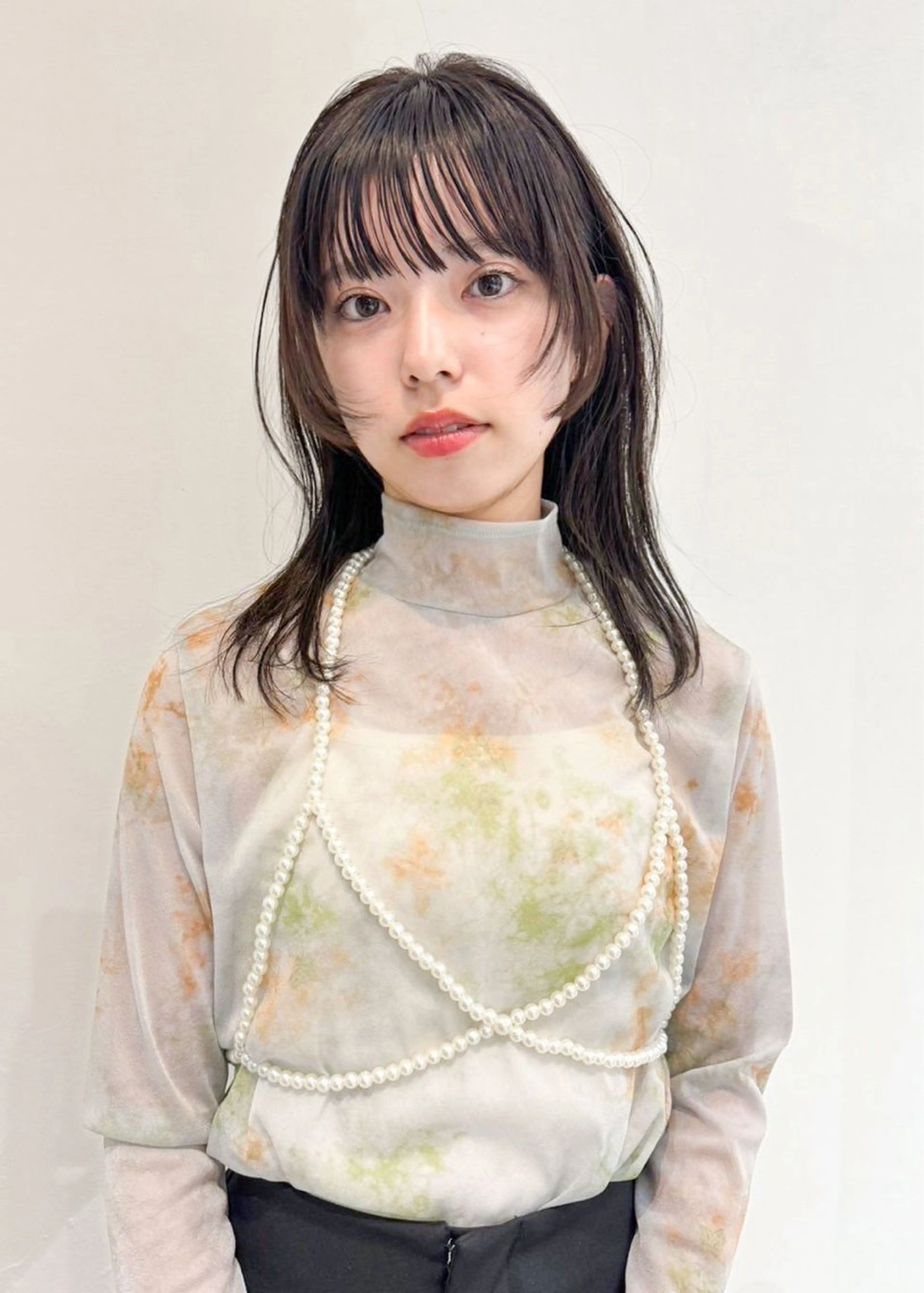 【前髪カットプラス💕】【現金のみ】透明感ワンカラー ＋ 前髪カット🤍(​〜​29歳限定)の写真