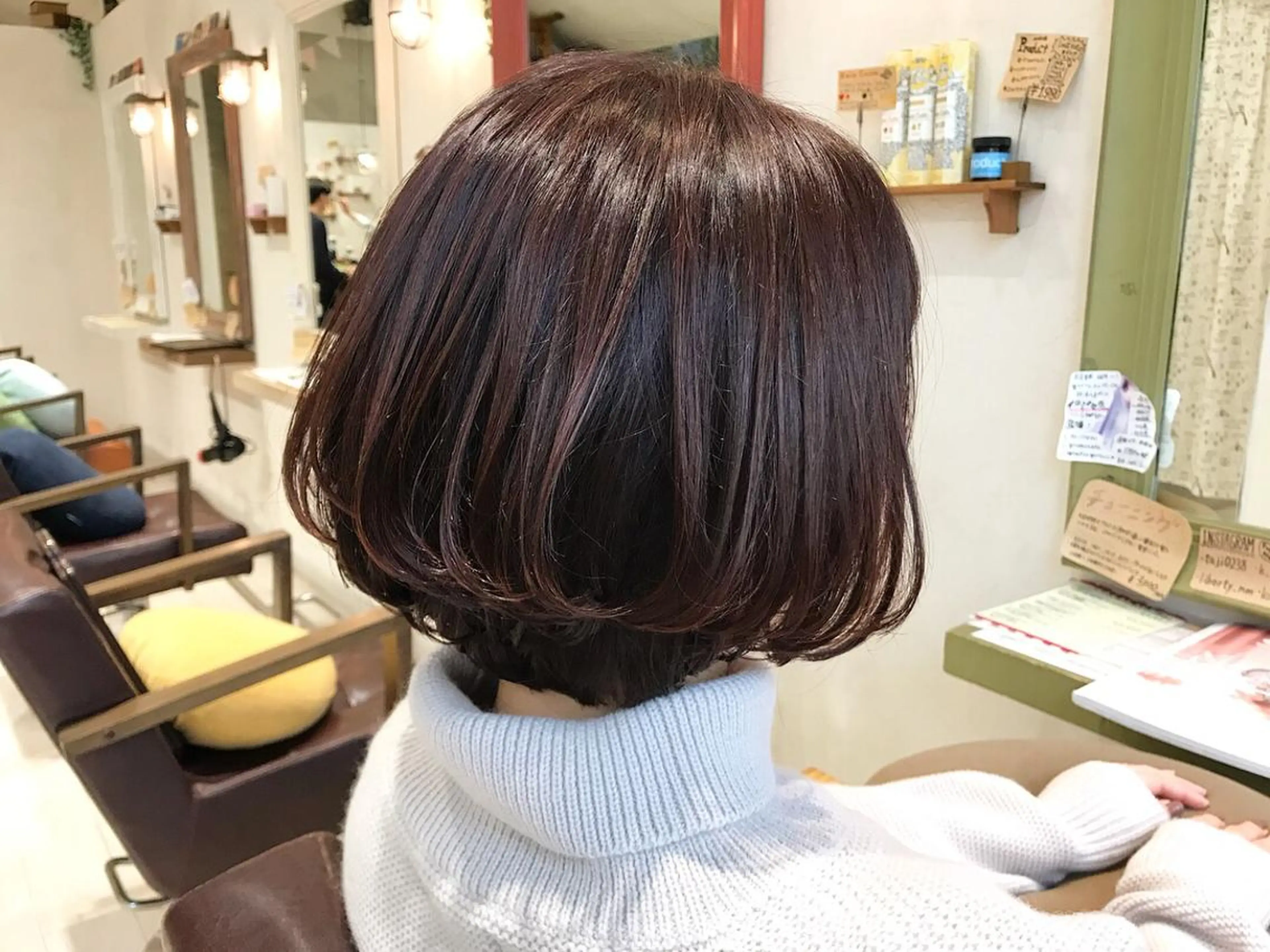 ショート カラー ショートボブ ボブ ショートヘア メンズ指名多数!! SiLO 田島のヘアスタイル