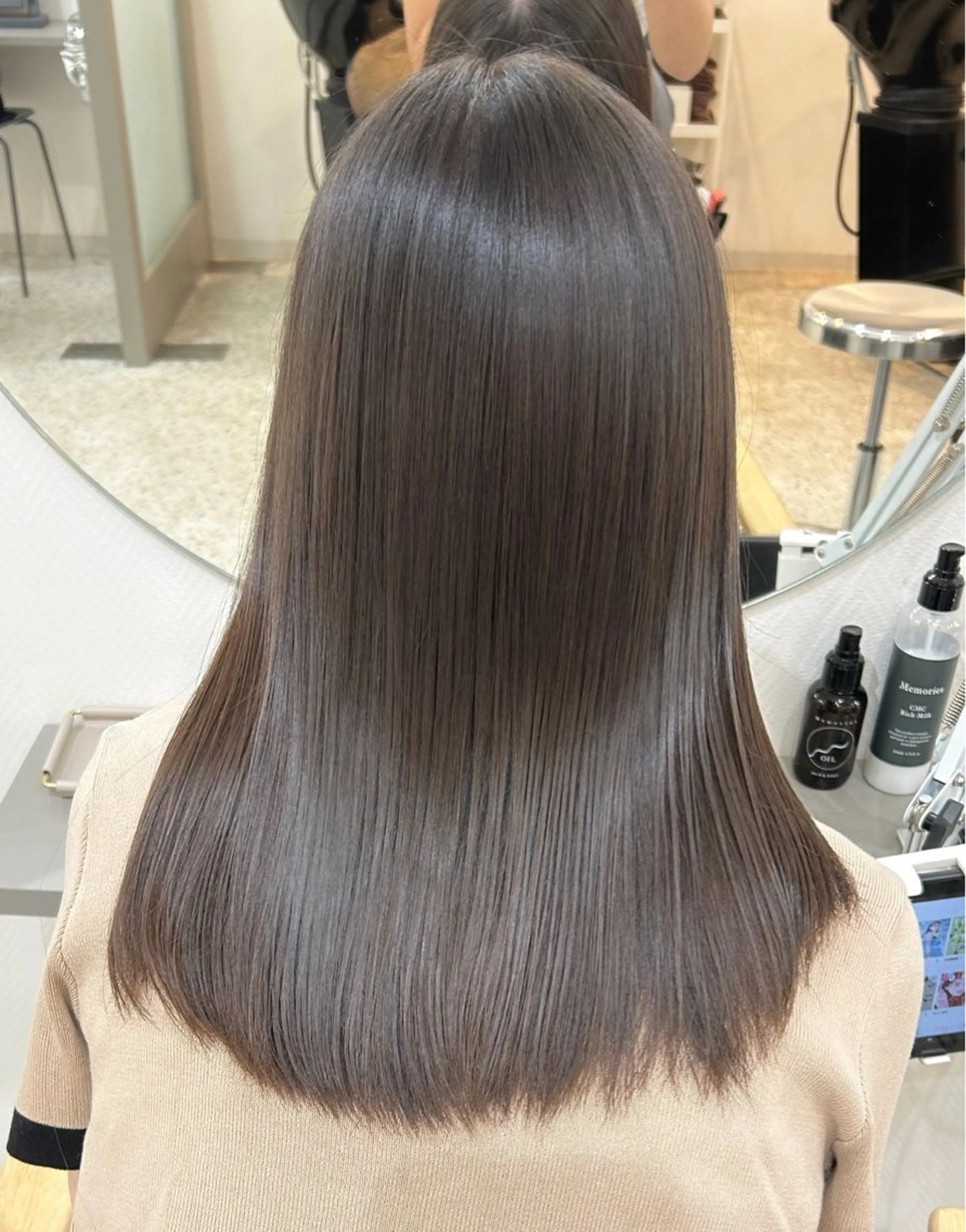 セミロング 髪質改善 トリートメント トリートメント Memories所属・🧣艶カラー・ヘア セット Chie🧸のヘアスタイル