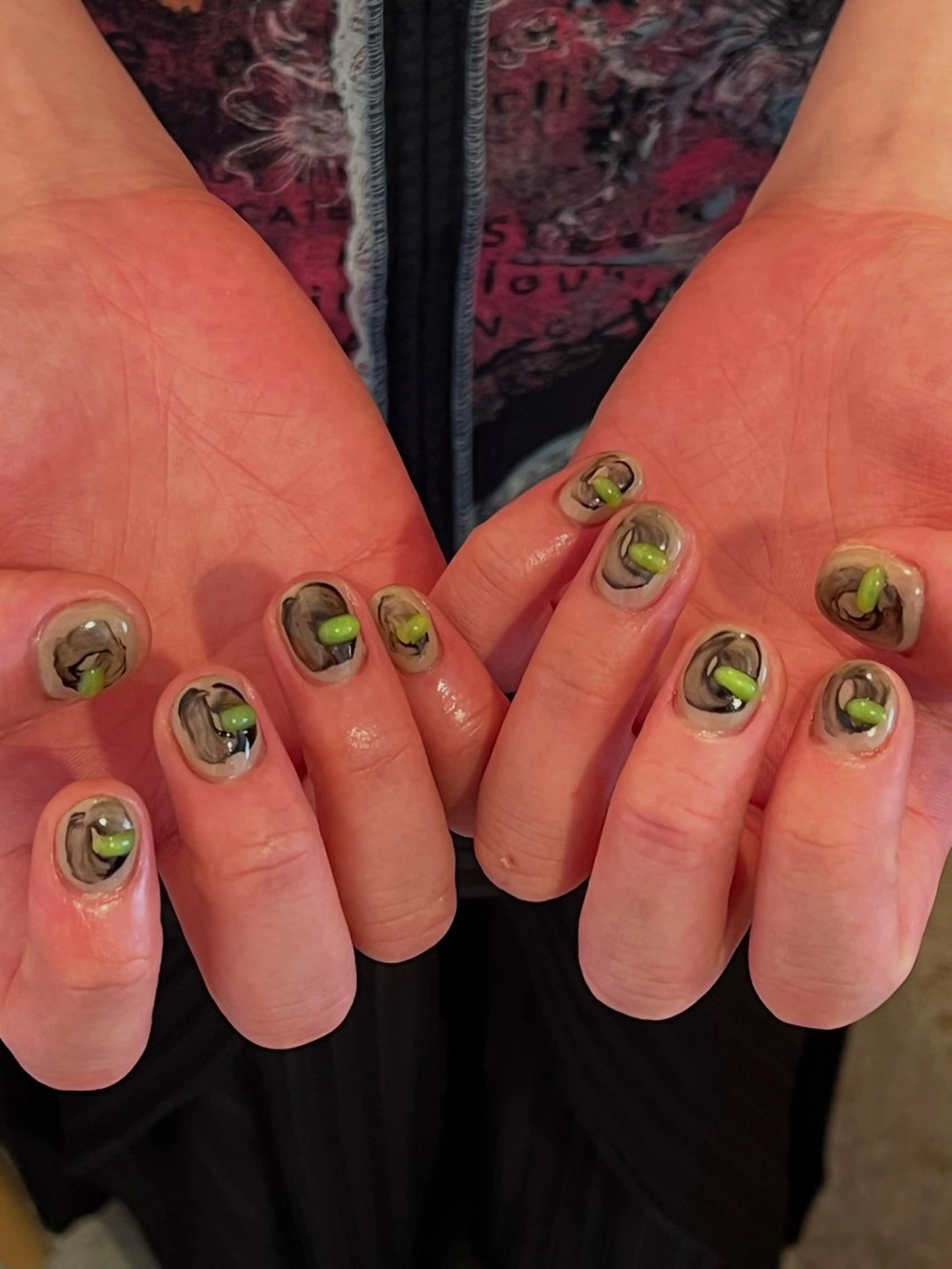 ネイル 文 /個性派ネイルのネイルデザイン