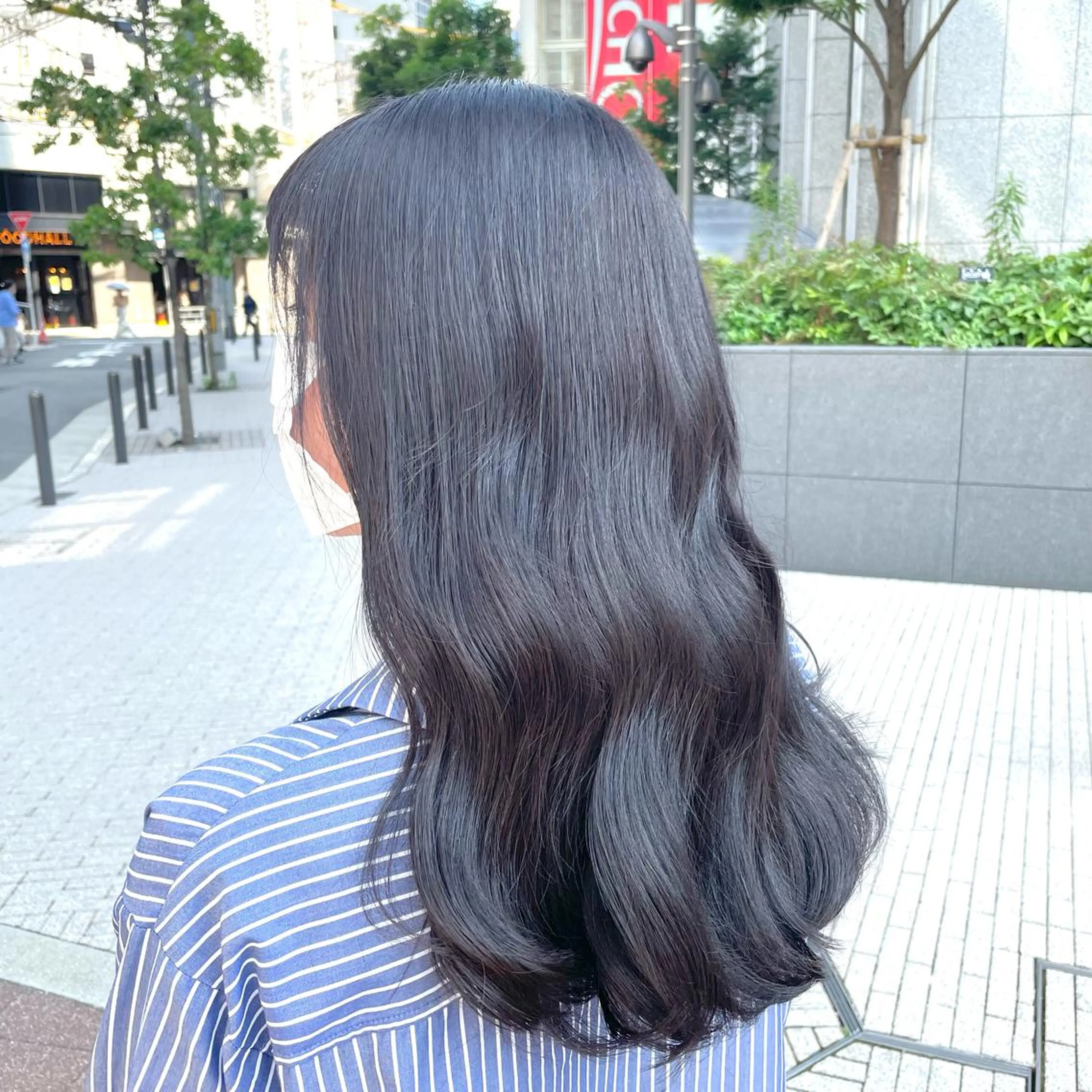 ミディアム カラー 🔵暗髪　特化🔵 梅田・増田のヘアスタイル