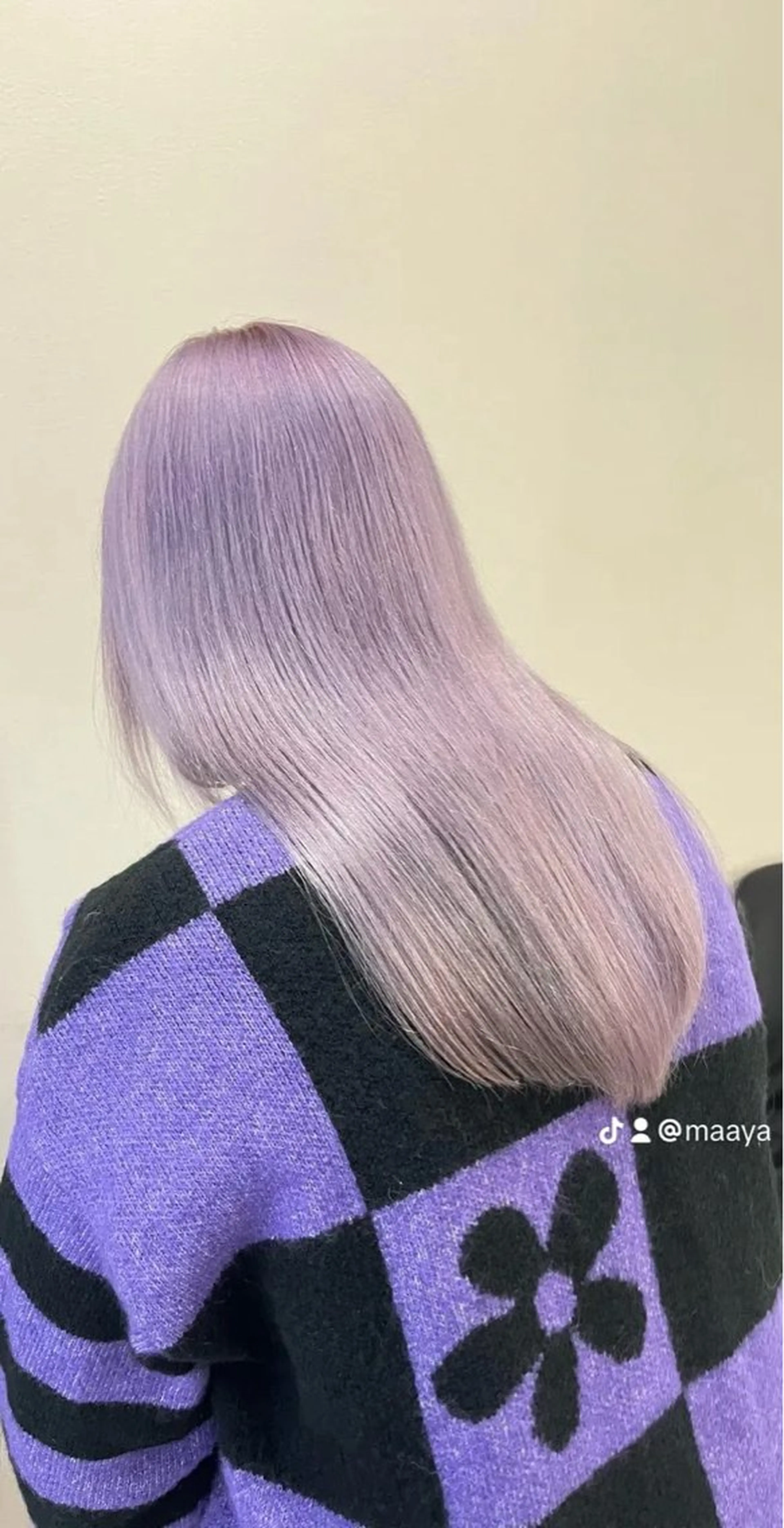 カラー ヘアカラー 韓国レイヤーカット/ ハイトーン/マアヤのヘアスタイル