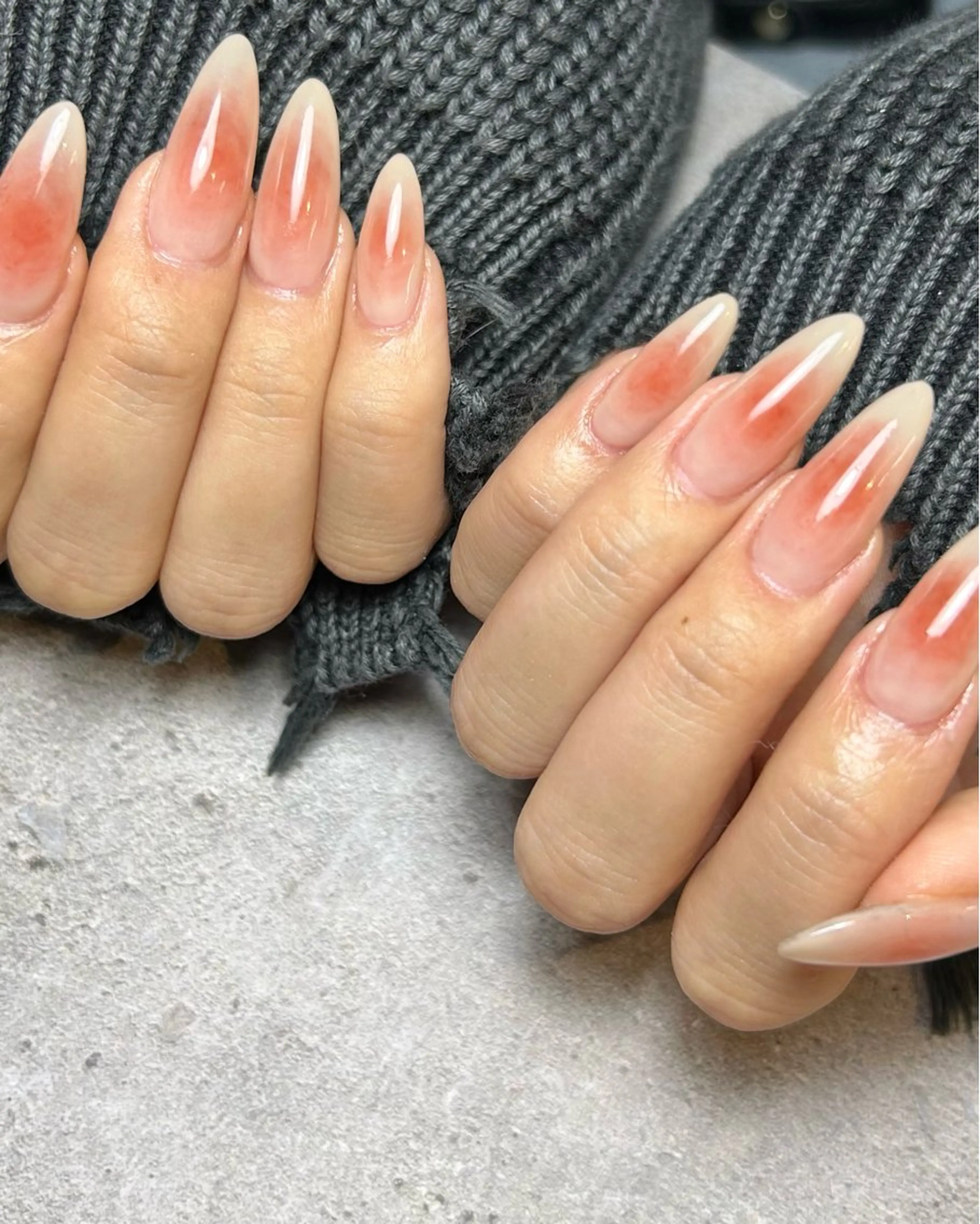 ネイル チークネイル 持ち込み シンプルネイル ハンドネイル Reflection marikoのネイルデザイン