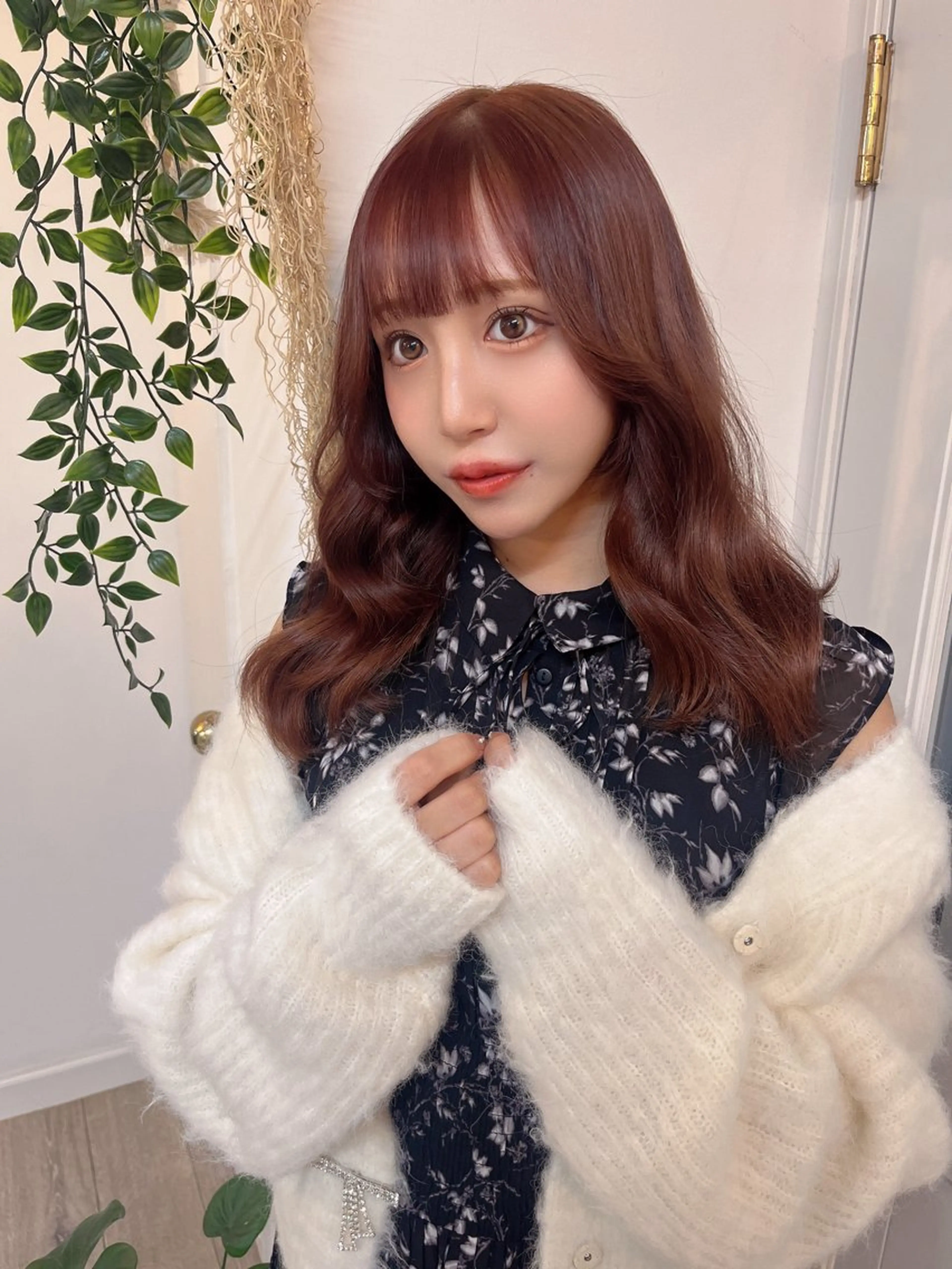 ミディアム 前髪&顔周りカット/ 韓国レイヤー/シバタのヘアスタイル