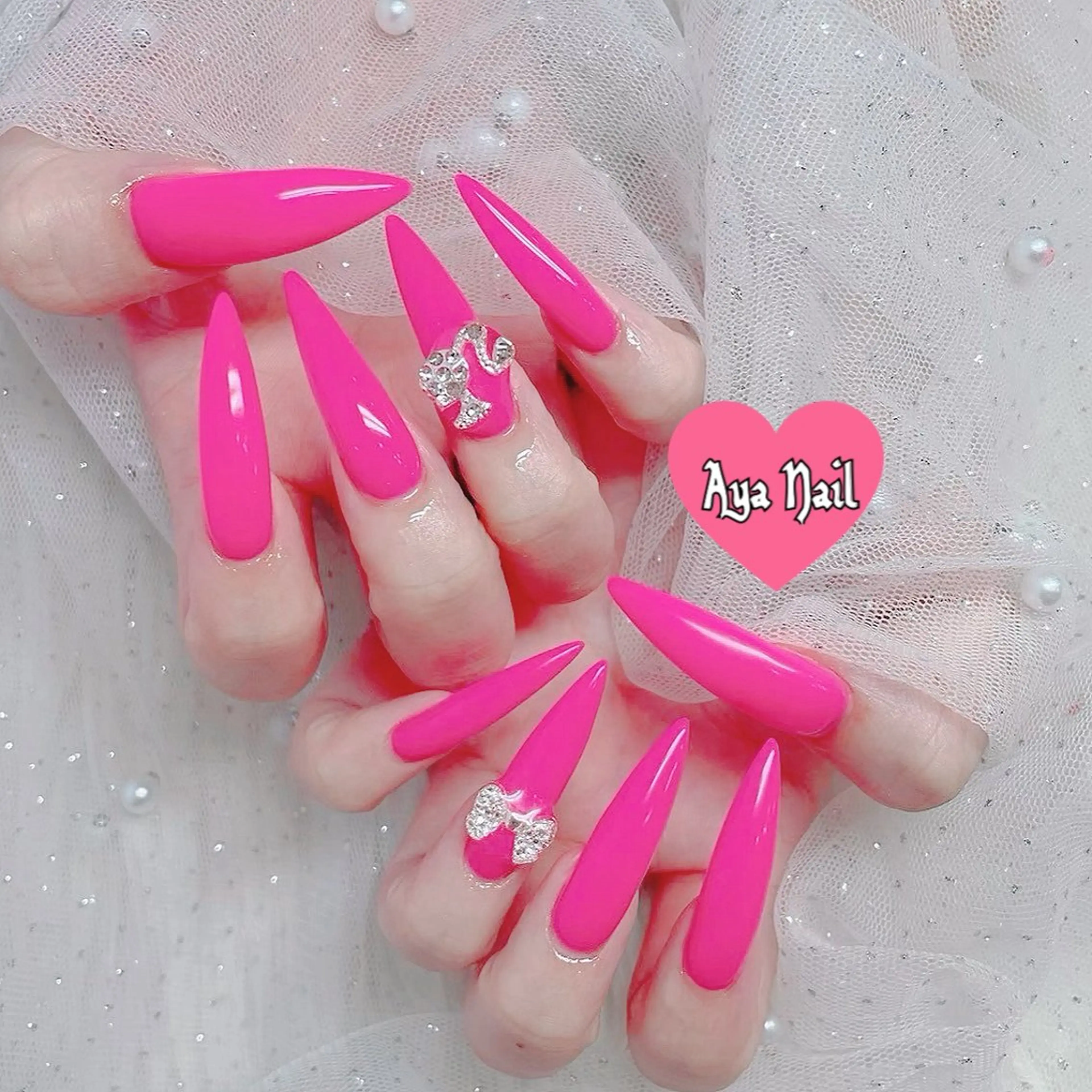 ロング Aya Nailのネイルデザイン