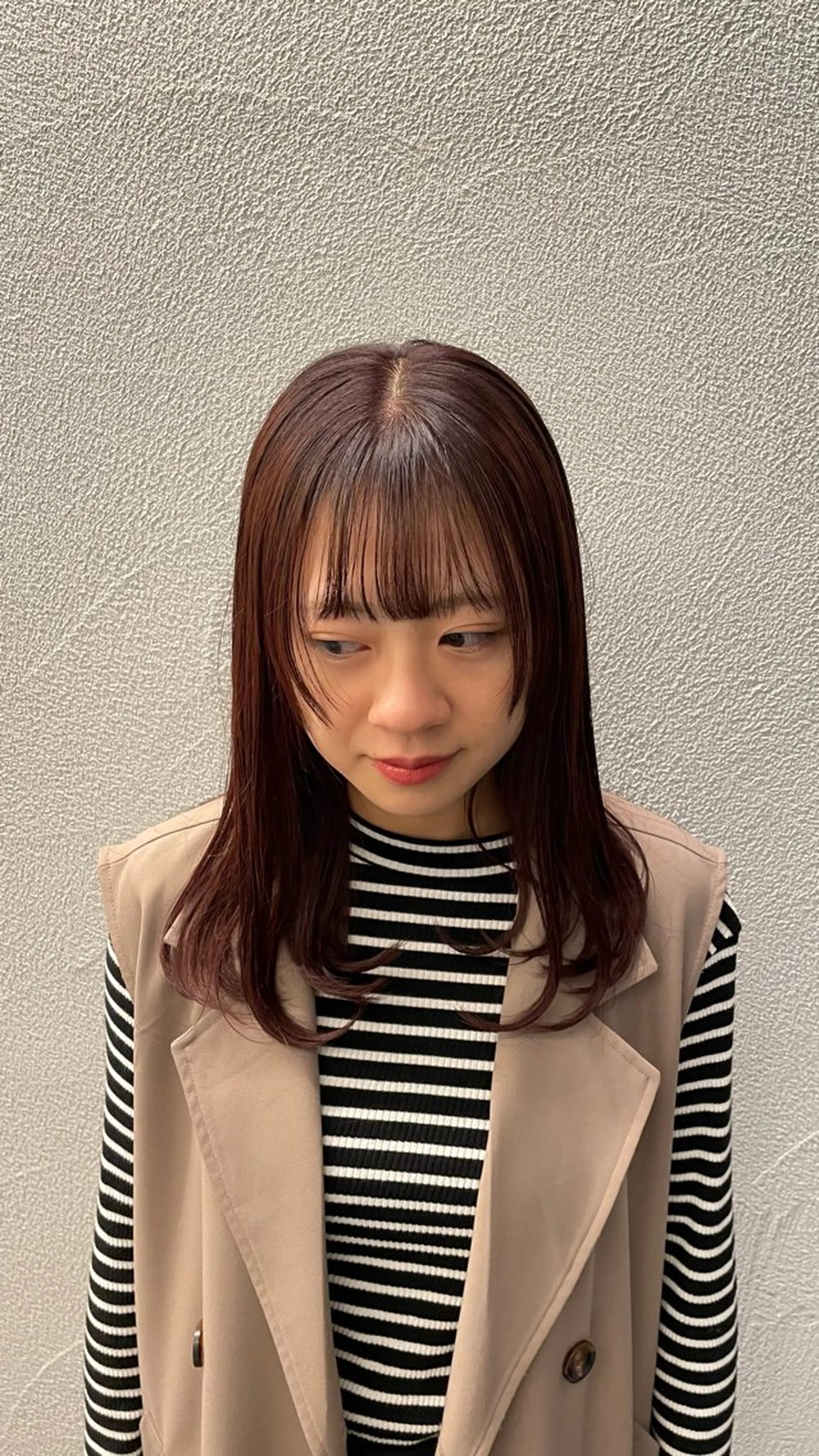 ロング カラー ブラウンカラー 石川珠唯 neroのヘアスタイル