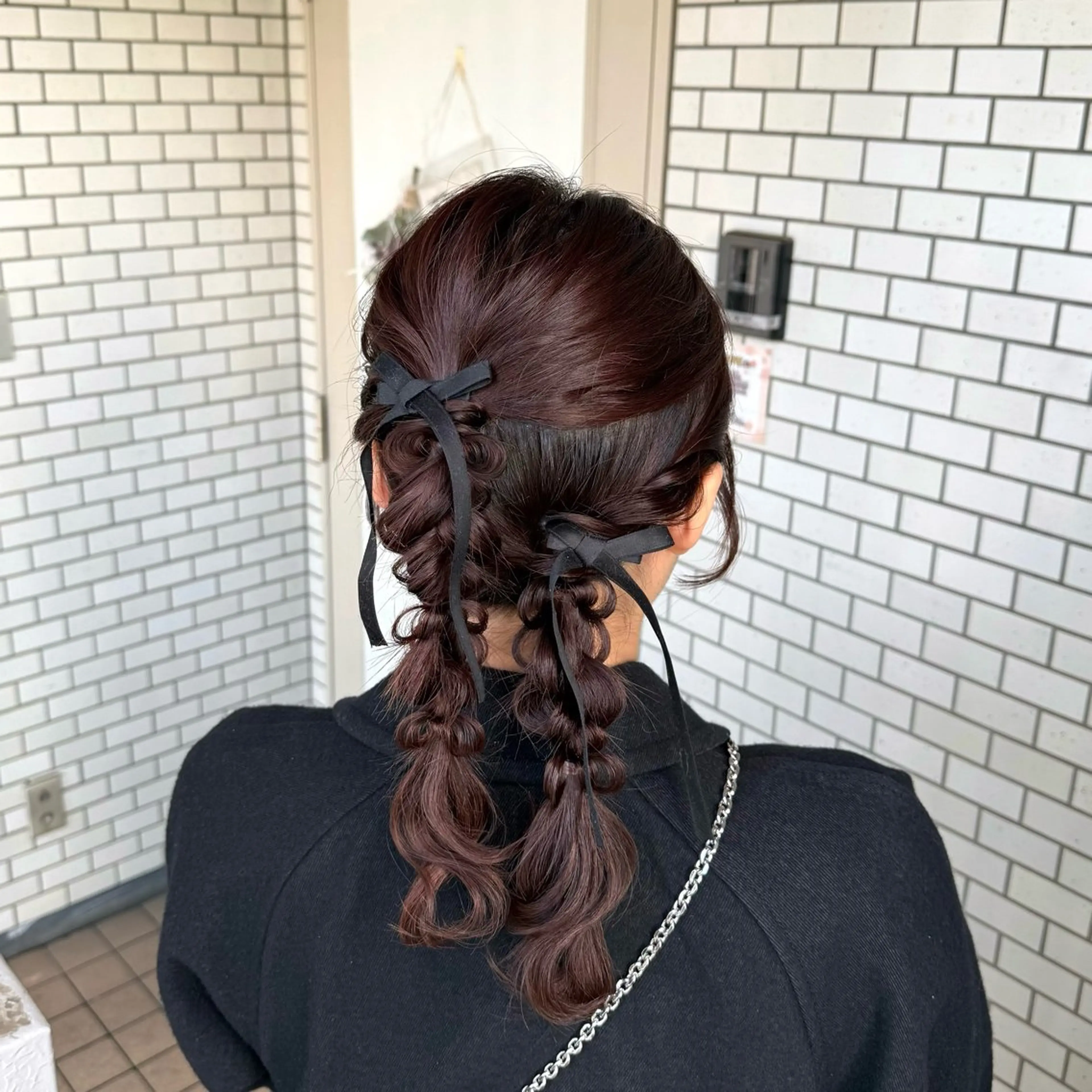 ミディアム ヘアアレンジ 成人式 ハーフアップ 結婚式・ブライダル デート 卒業式のヘアスタイル ヘアセット 褒められヘアメイク /‎ボブ女子🐶みおのその他イメージ