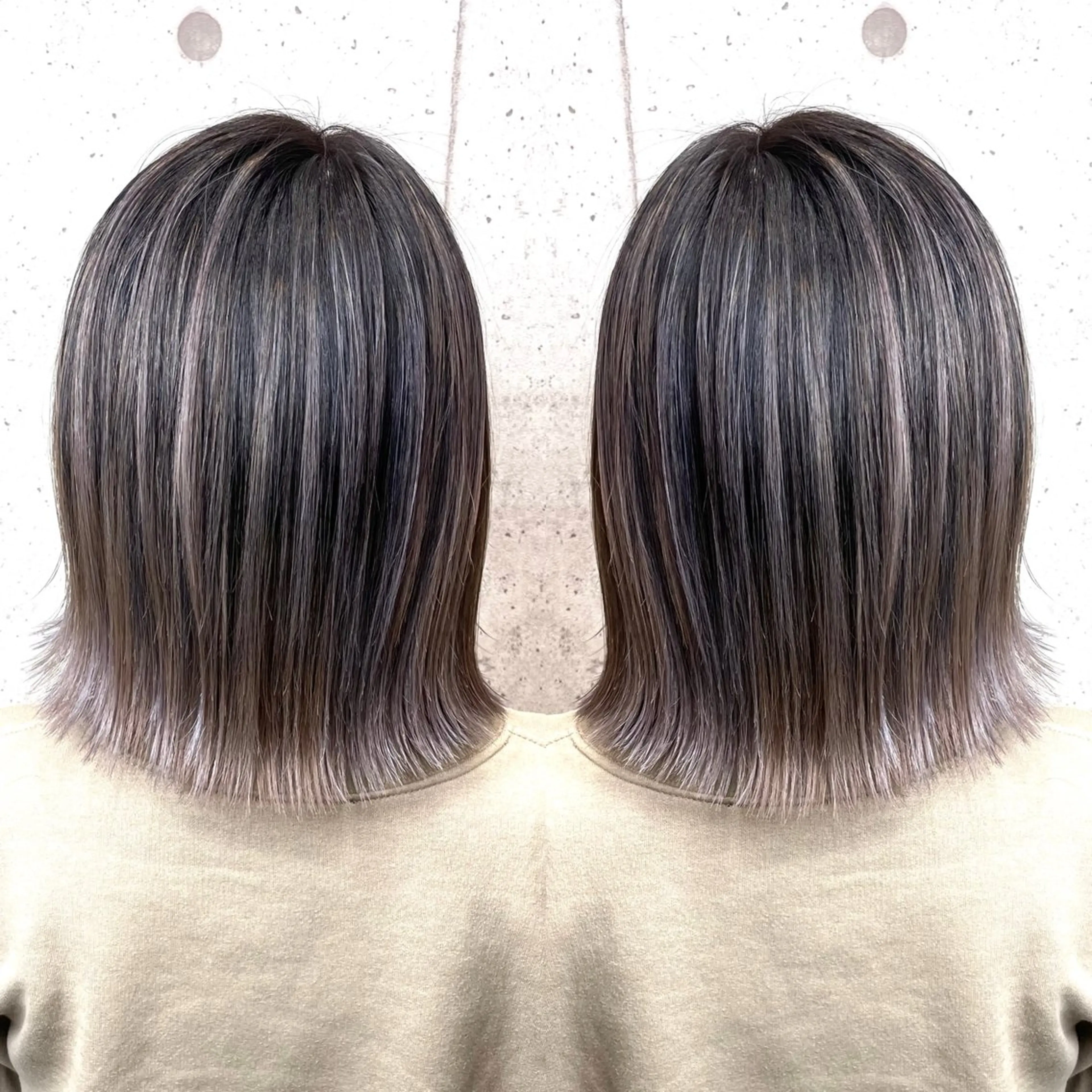 ミディアム カラー カット ヘアカラー トリートメント 奥山義進/大宮 /ダブルカラーのヘアスタイル