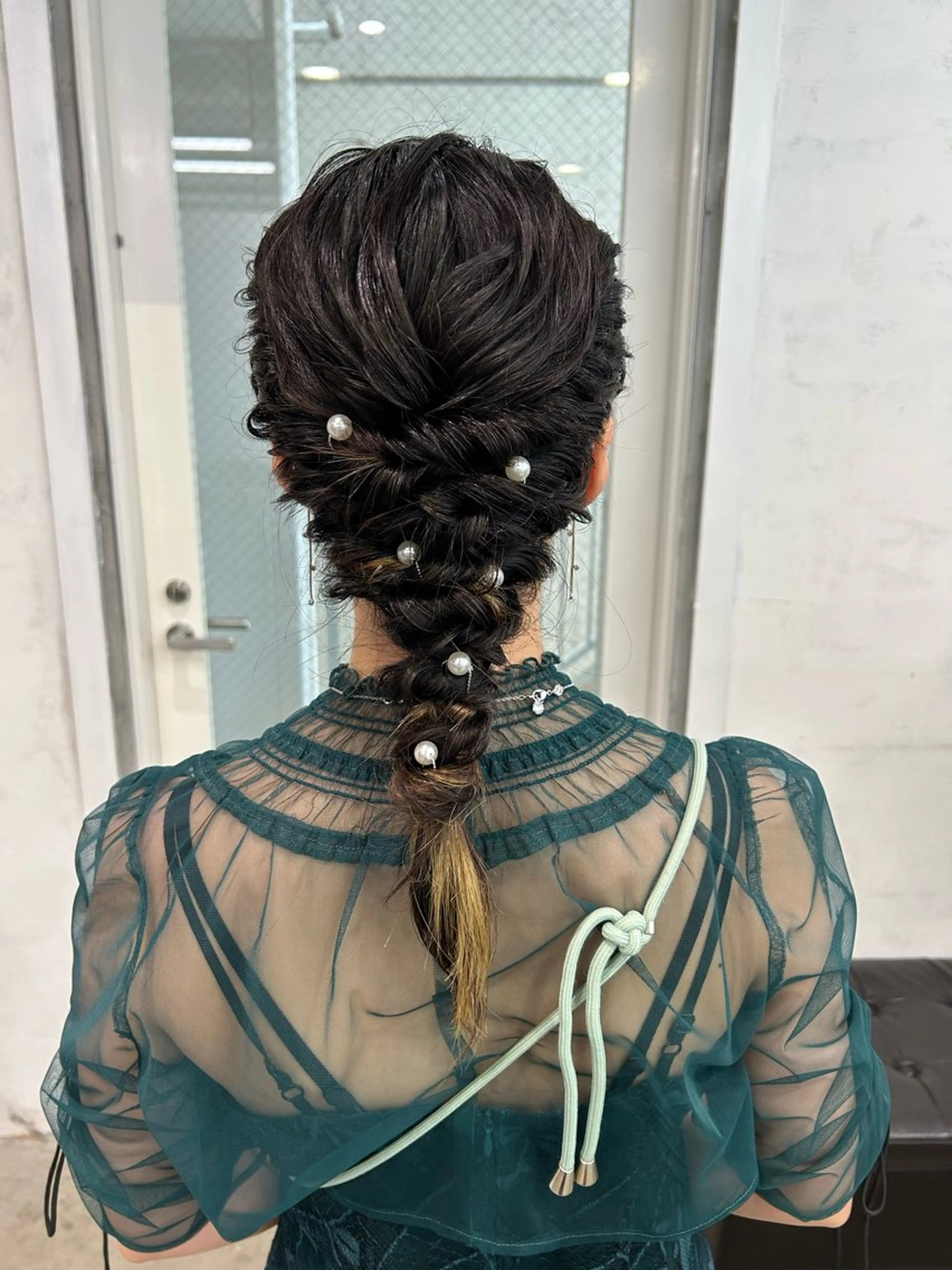 ヘアアレンジ 透明感カラー・ 髪質改善🩵イケダのヘアスタイル