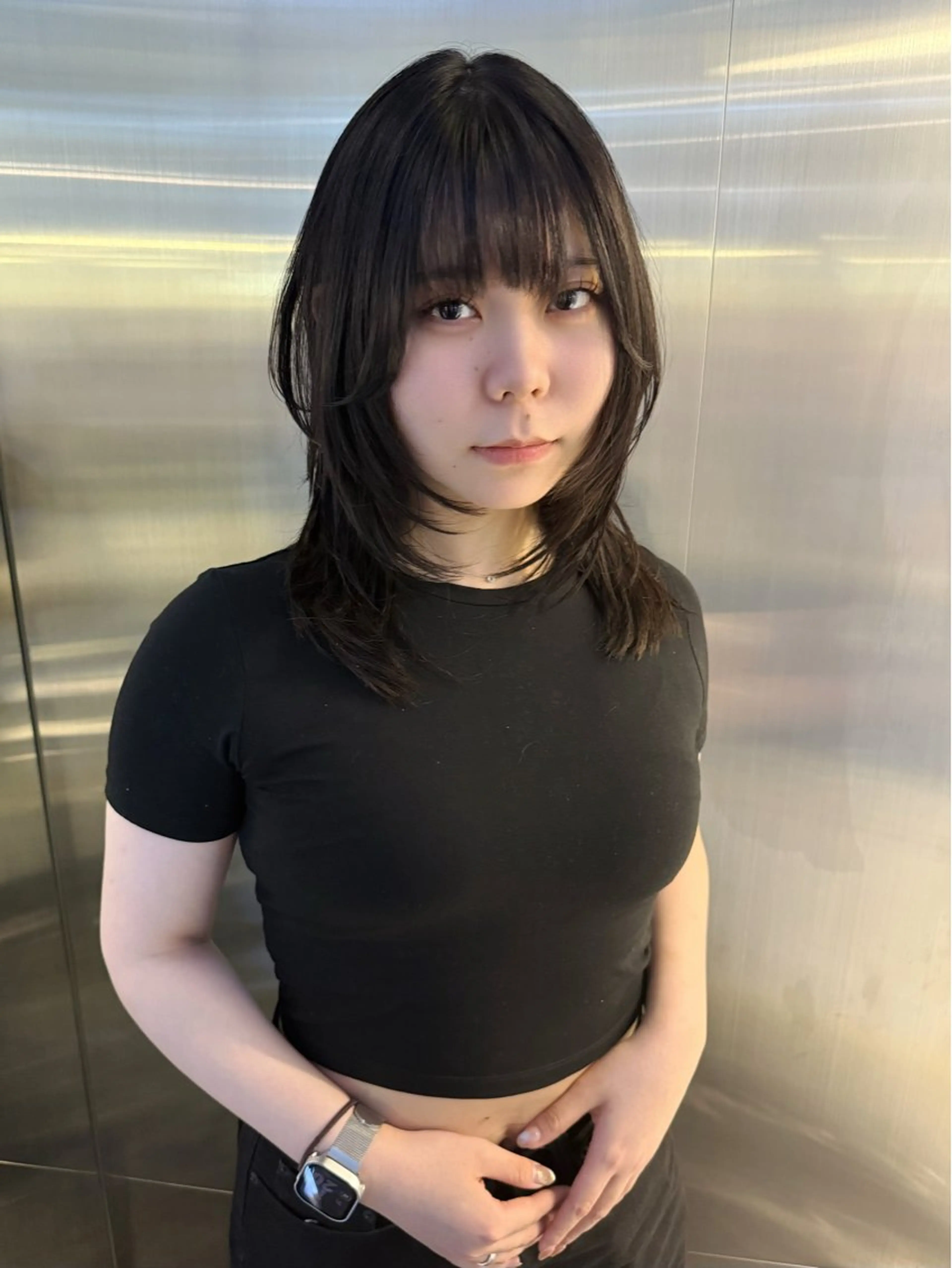 ミディアム 🐺立川のウルフ屋 さん🐺おかみ🐺のヘアスタイル