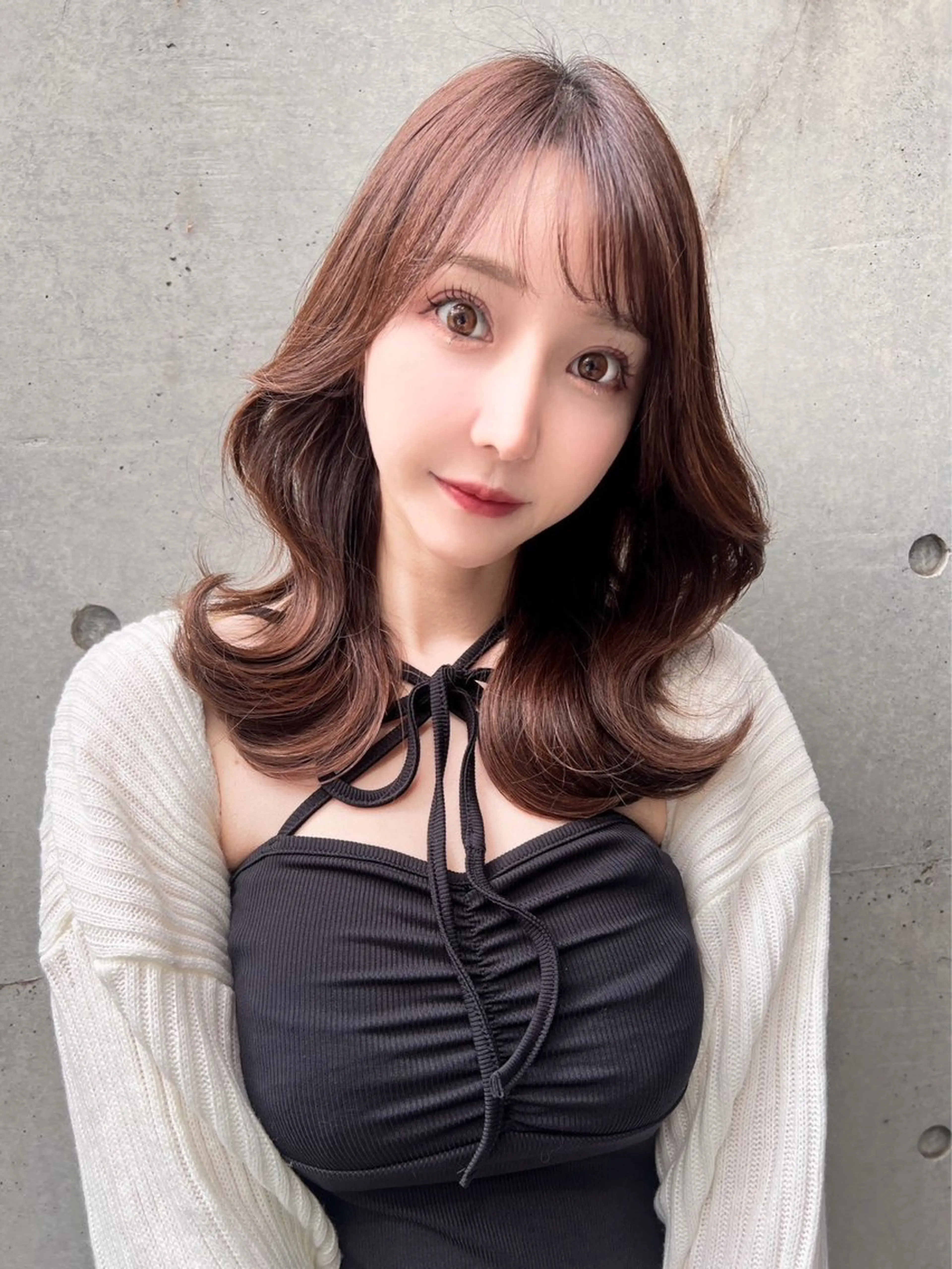 セミロング 🌷透明感カラー🌷 内田零菜のヘアスタイル