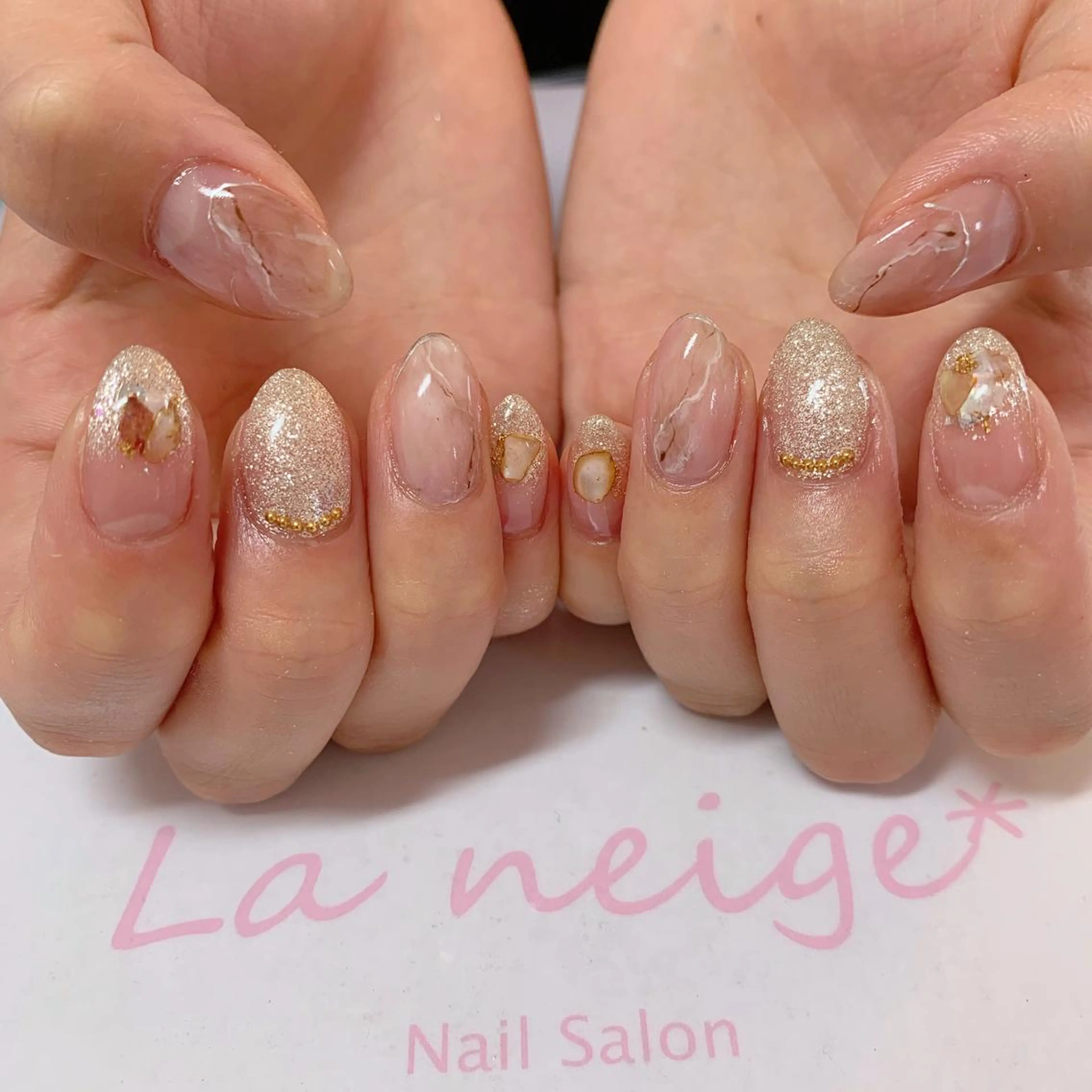 ネイル La neige* yuki 🥯🍑のネイルデザイン