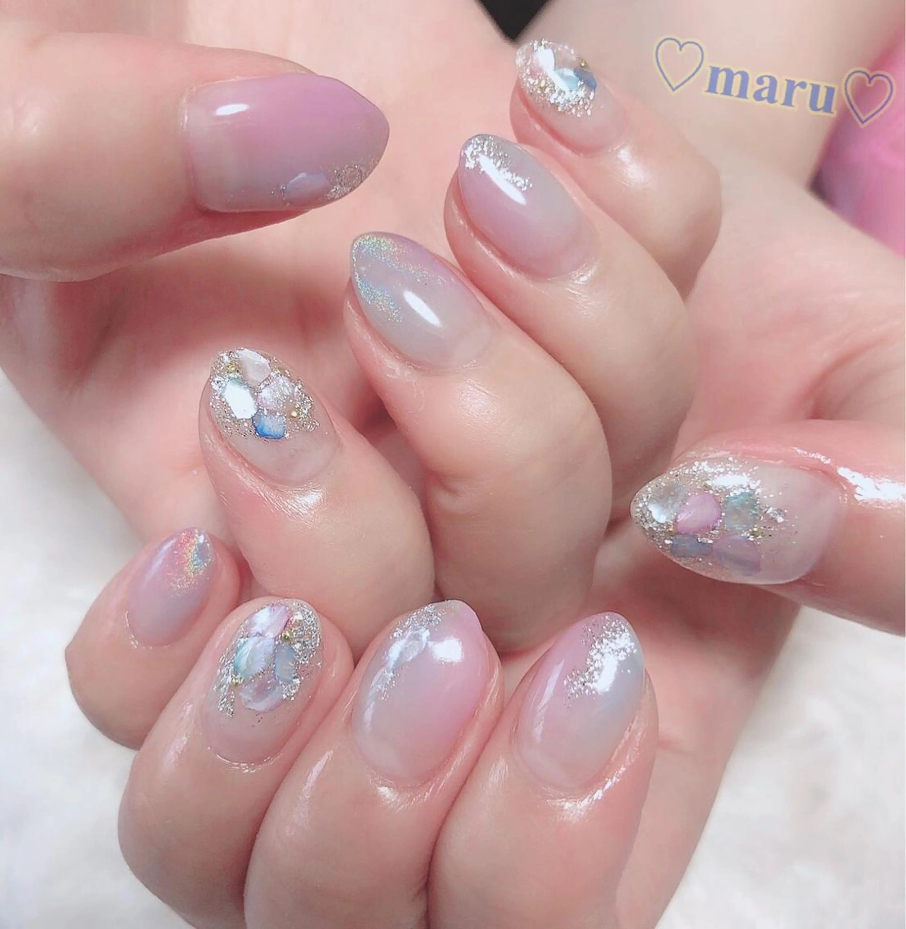 ネイル ハンドネイル フットネイル まるみ ♡のネイルデザイン