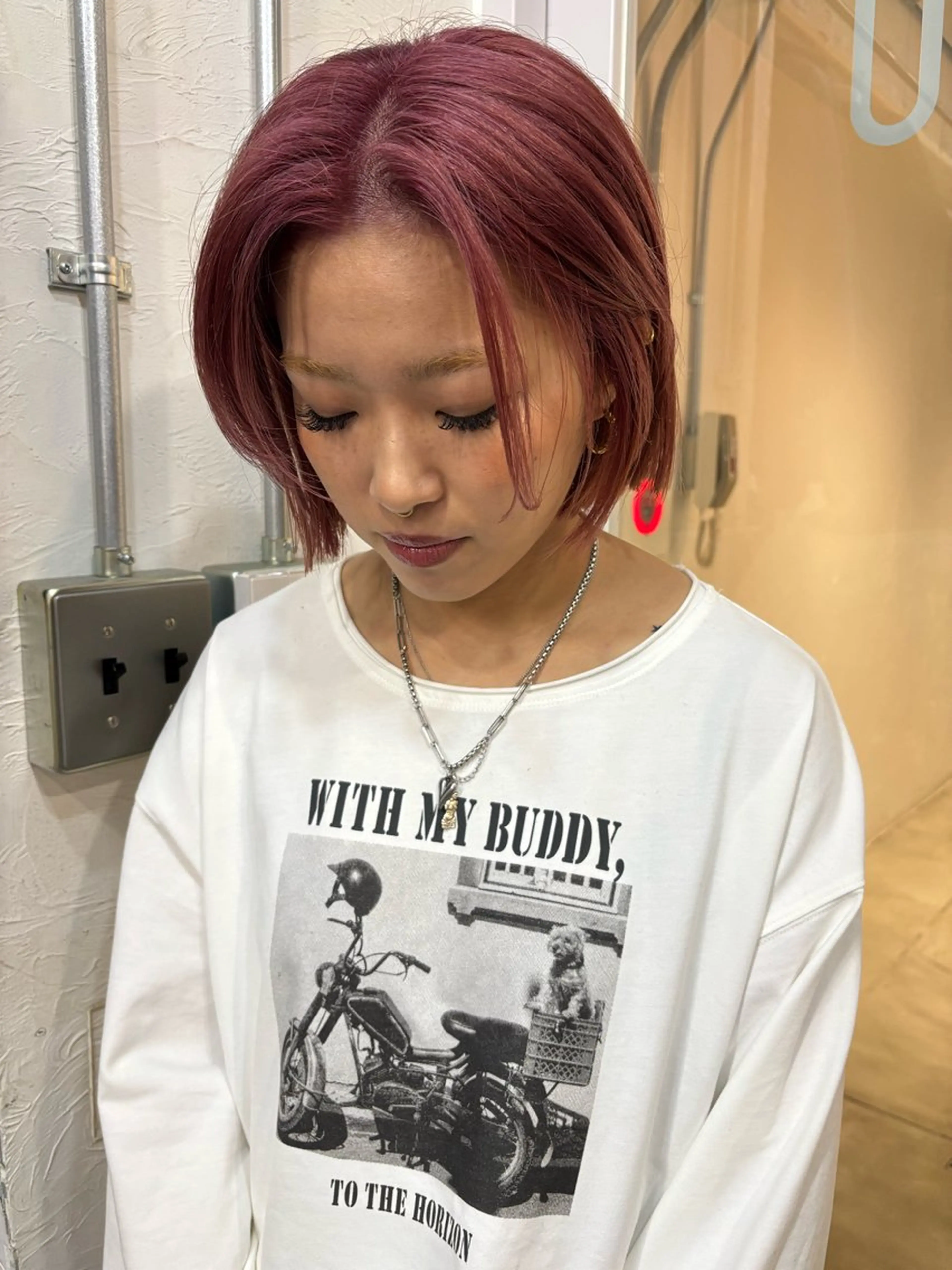 ミディアム ヘアカラー saru所属・大西 柚羽のヘアスタイル