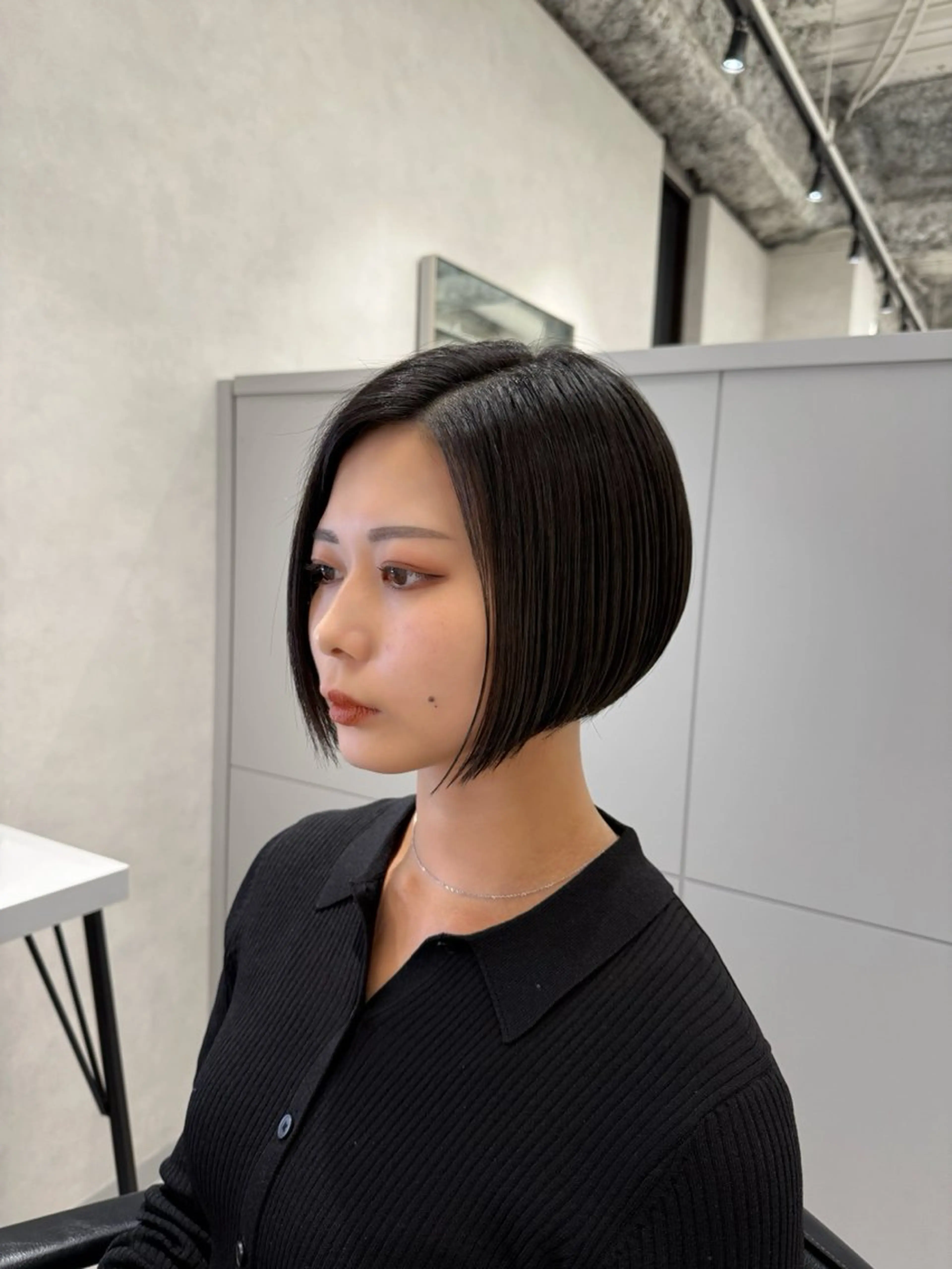 ショート 前下がりボブ ボブ 大阪梅田 稲葉利也斗のヘアスタイル