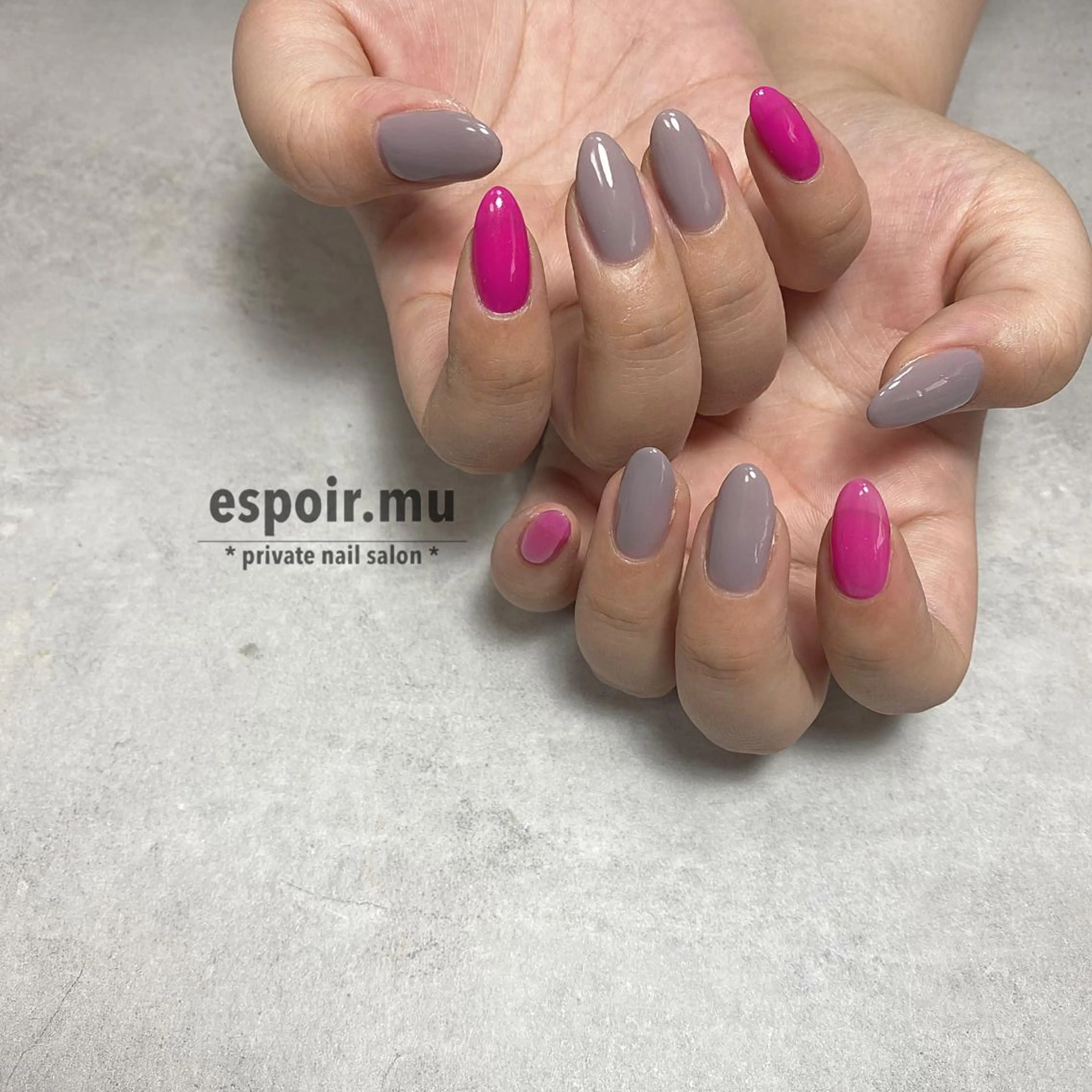 ロング ネイル espoir. muのネイルデザイン